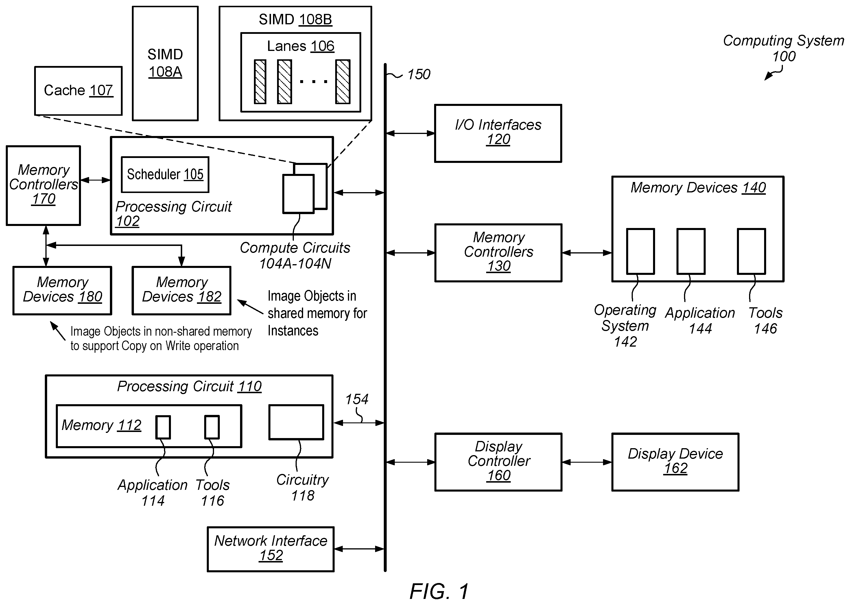 Patent US12511043 — GPU memory copy on write strategy for cloud gaming and computing — Figure 1