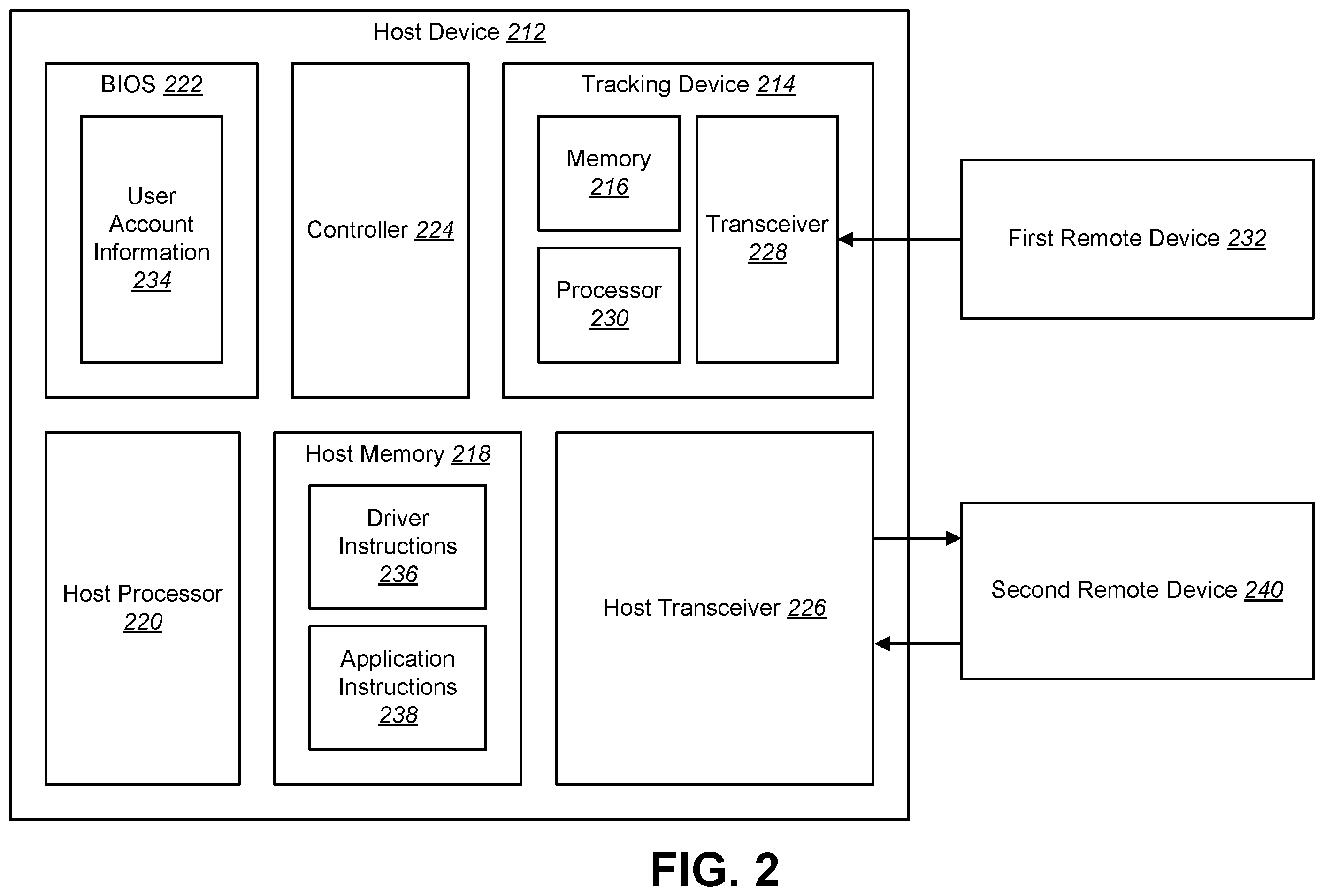 Patent US12511130 Figure 2 – Tracking device user account information