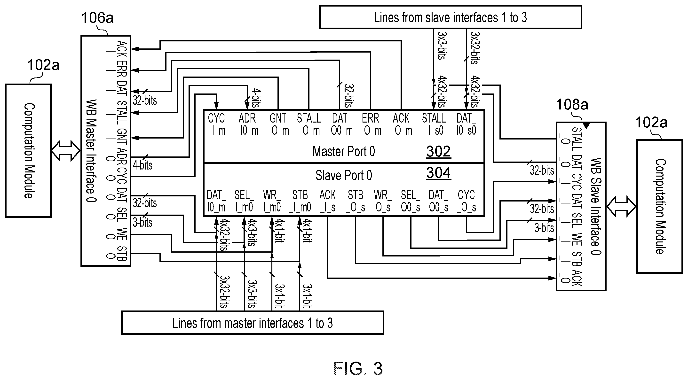 Patent US12511248 Figure 3 – Interconnecting reconfigurable regions in a field programmable gate array