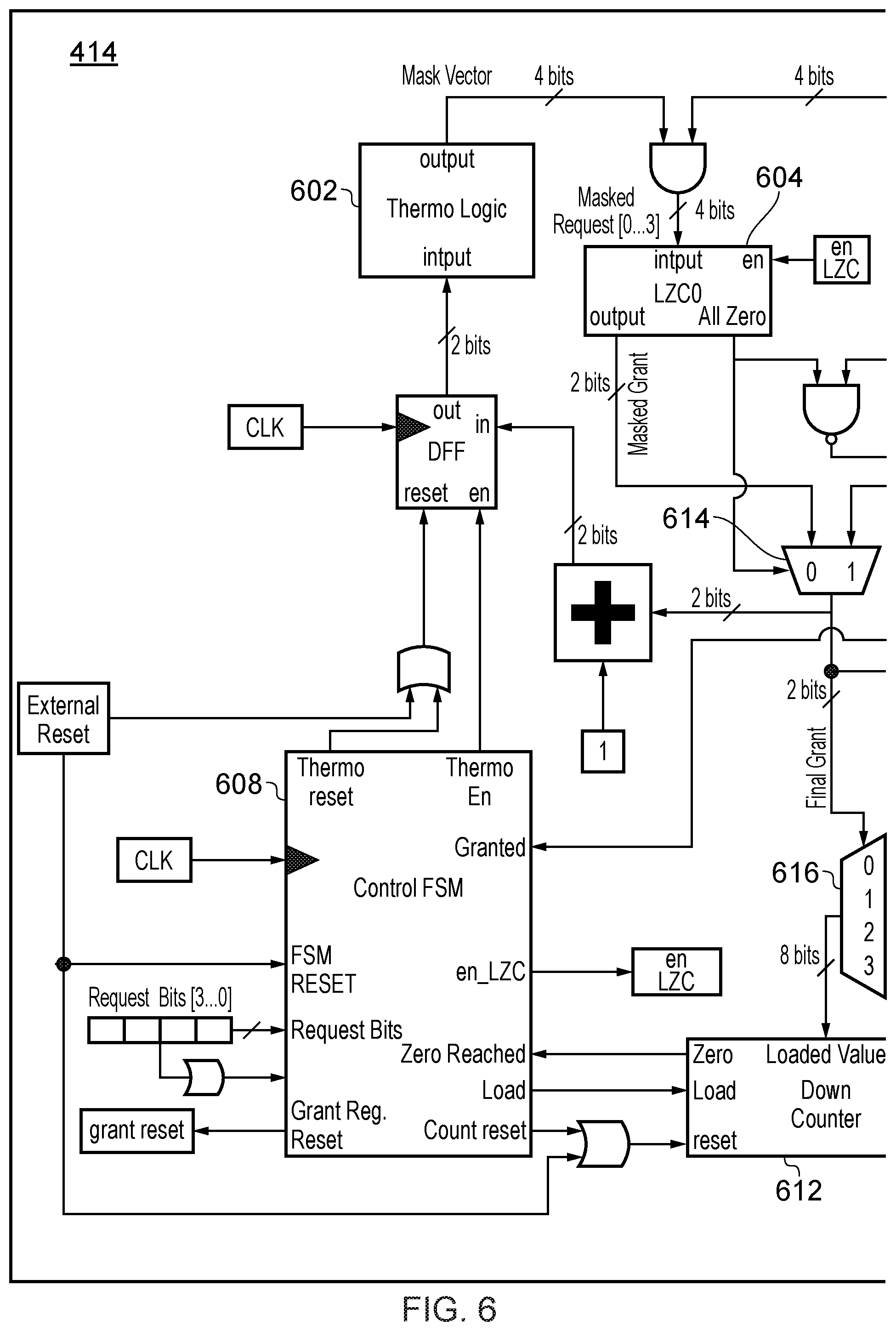 Patent US12511248 Figure 6 – Interconnecting reconfigurable regions in a field programmable gate array