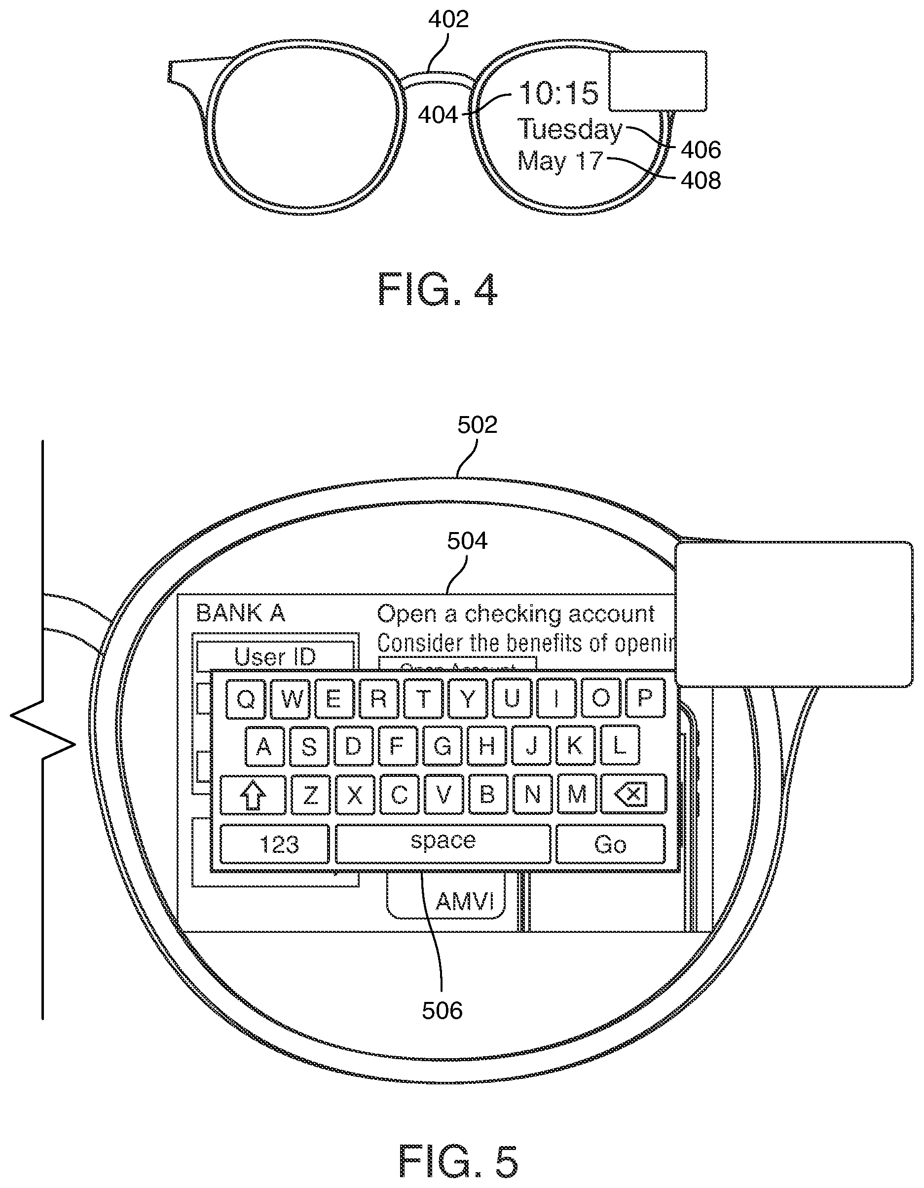 Patent US12511442 Figure 4 – Session transfer between smart glasses and computer for maintaining a confidential data view