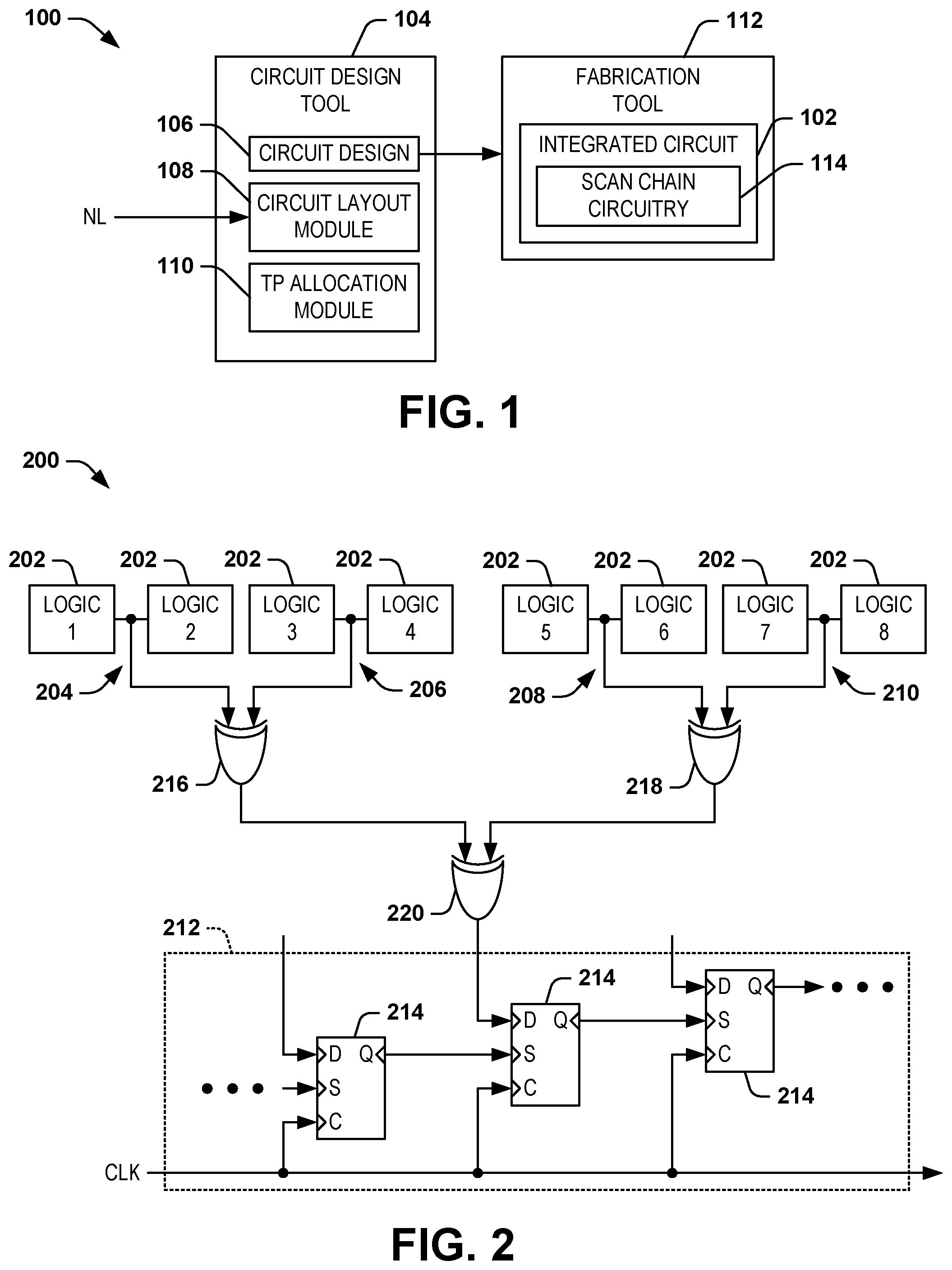 Patent US12511462 Figure 1 – Physical awareness of test-point sharing in a circuit design