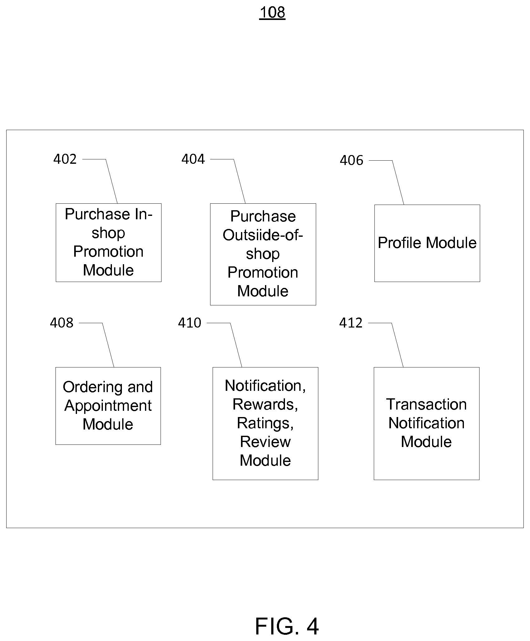 Patent US12511665 Figure 4 – Beacon-based device location interface
