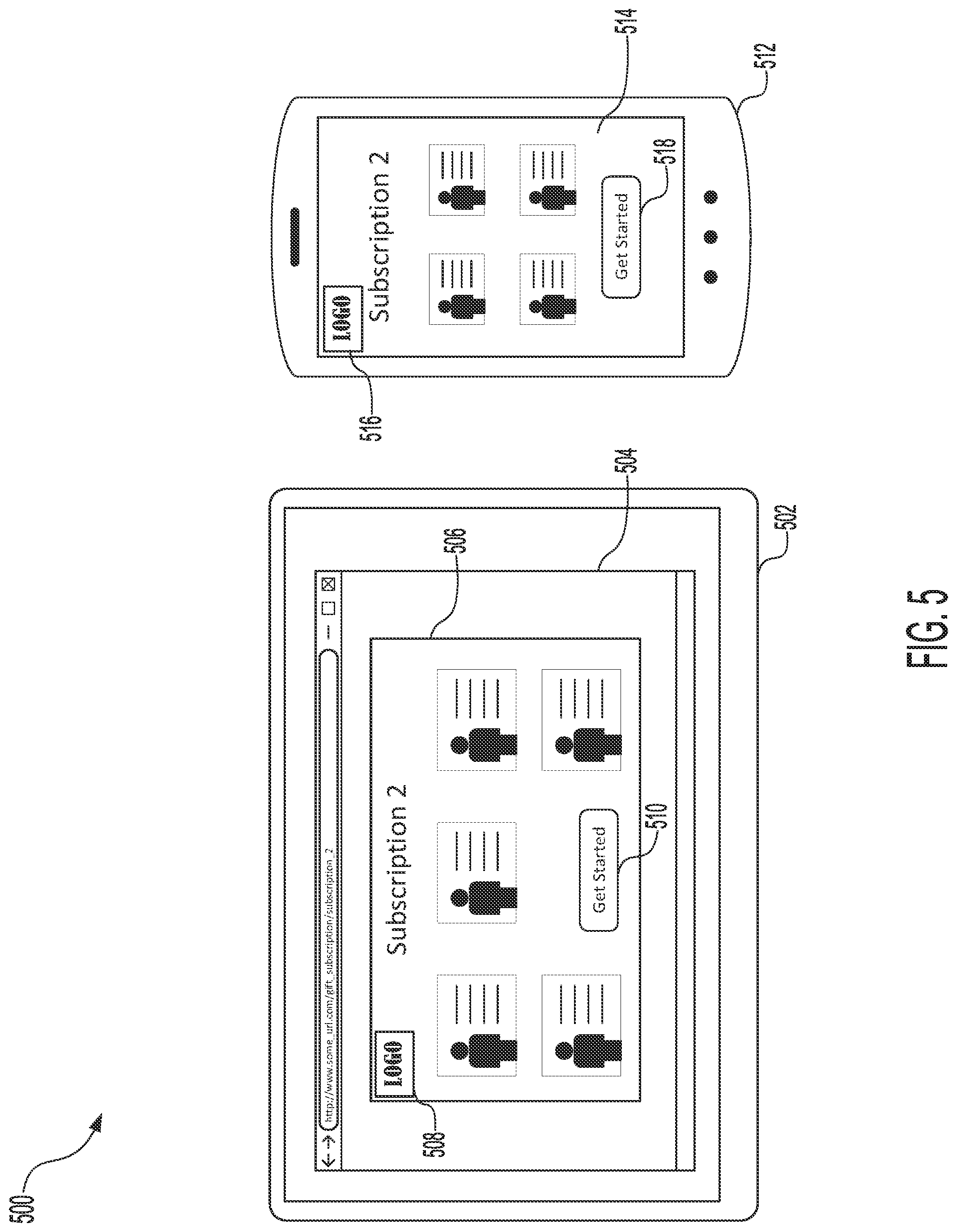 Patent US12511681 Figure 5 – Systems and methods for predictive gift subscriptions
