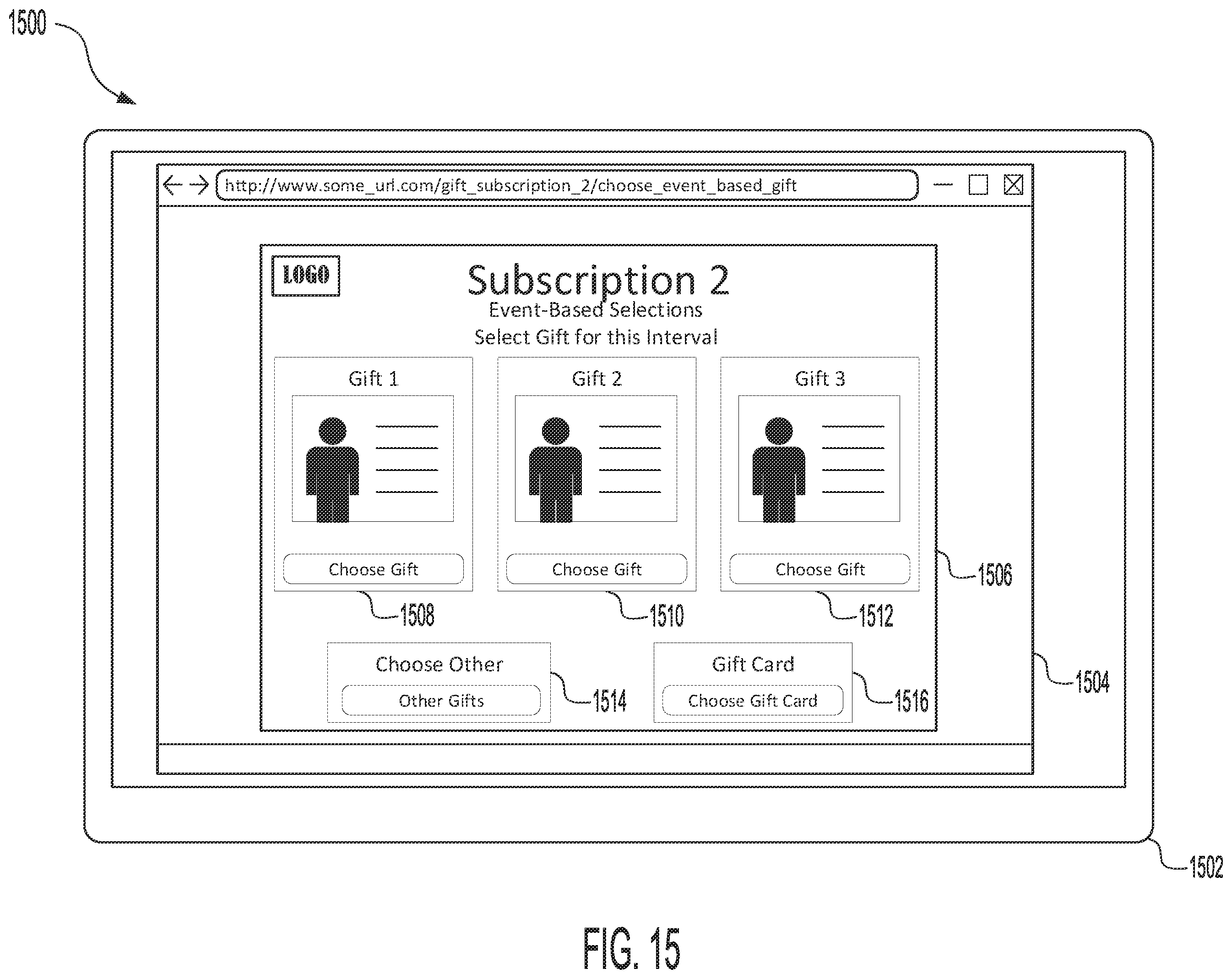 Patent US12511681 Figure 15 – Systems and methods for predictive gift subscriptions