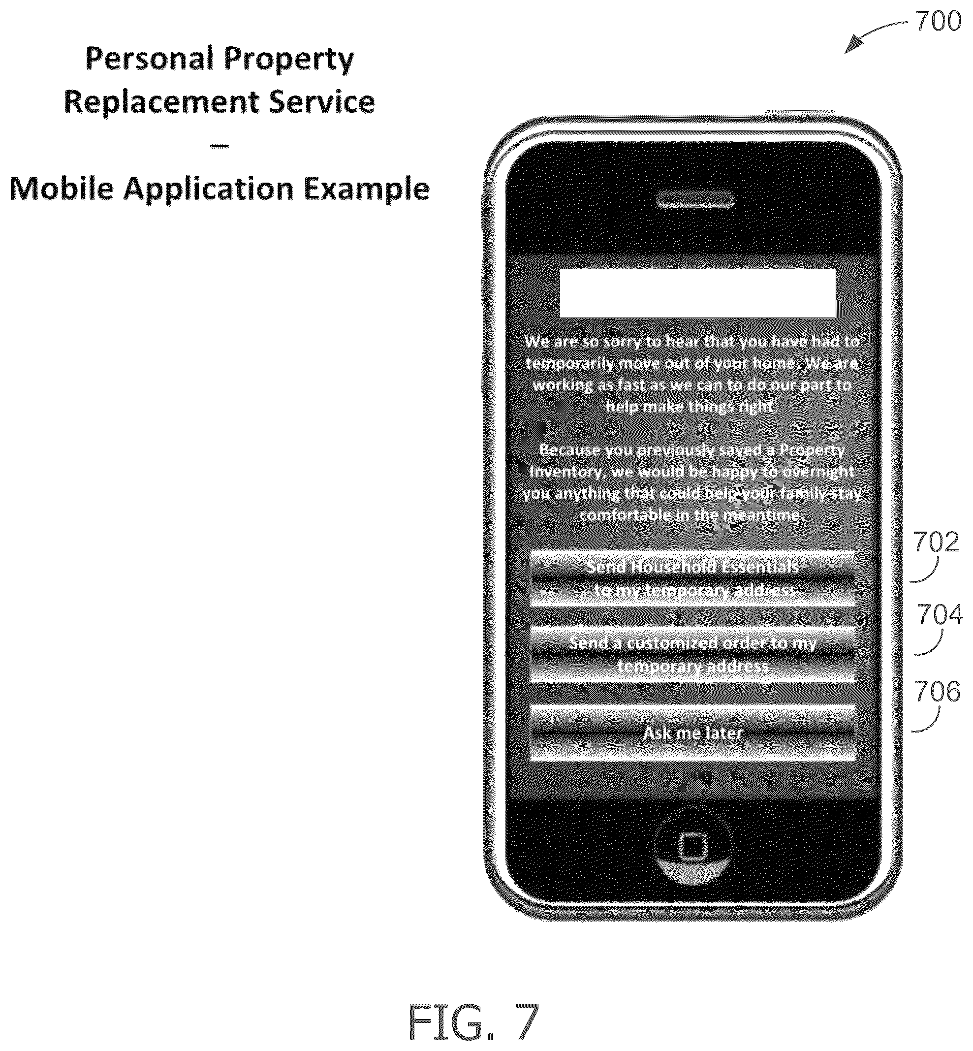 Patent US12511695 Figure 7 – Systems and methods for enhanced personal property replacement