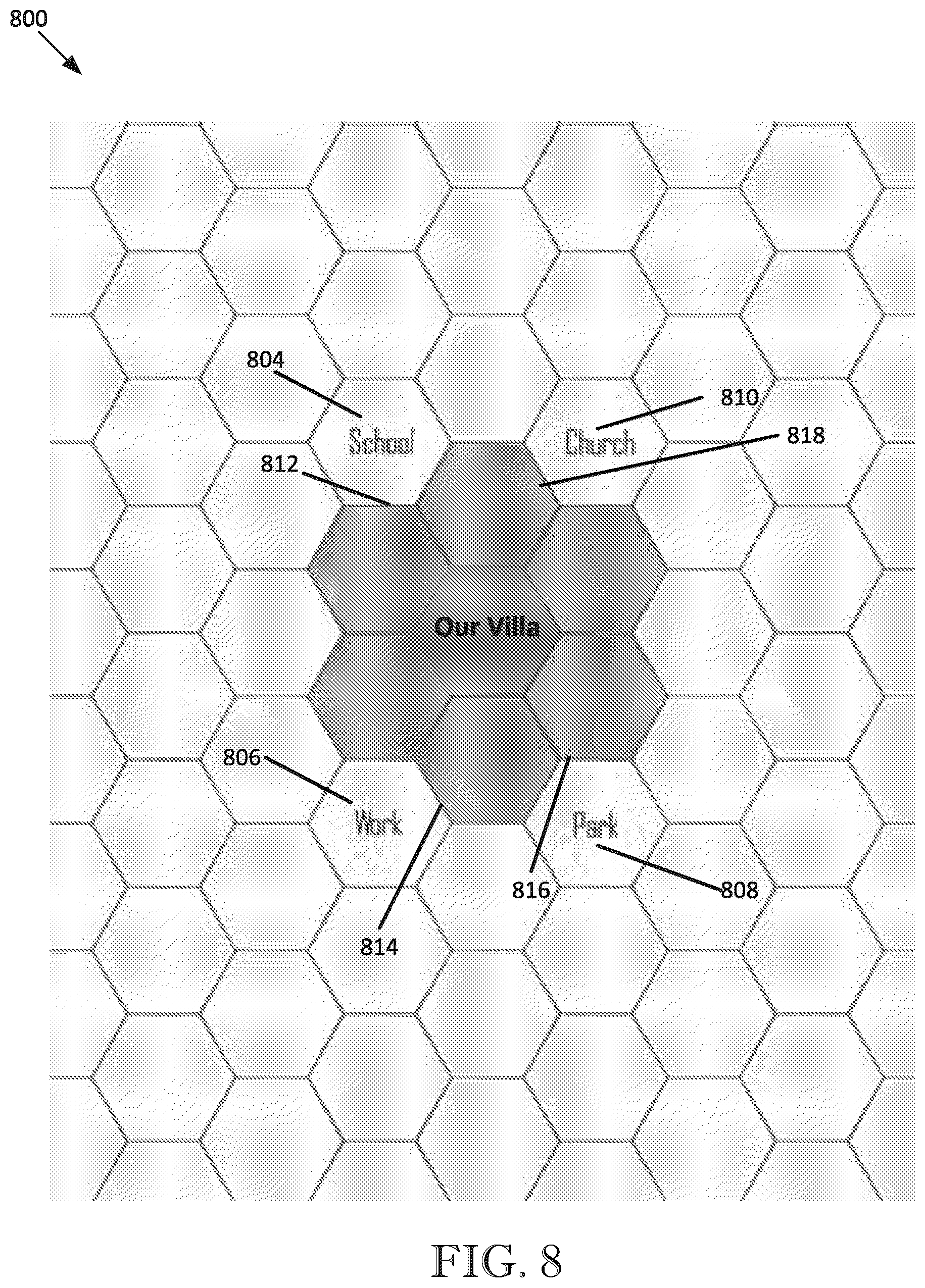 Patent US12511802 Figure 8 – Functional junctional mosaic terrains