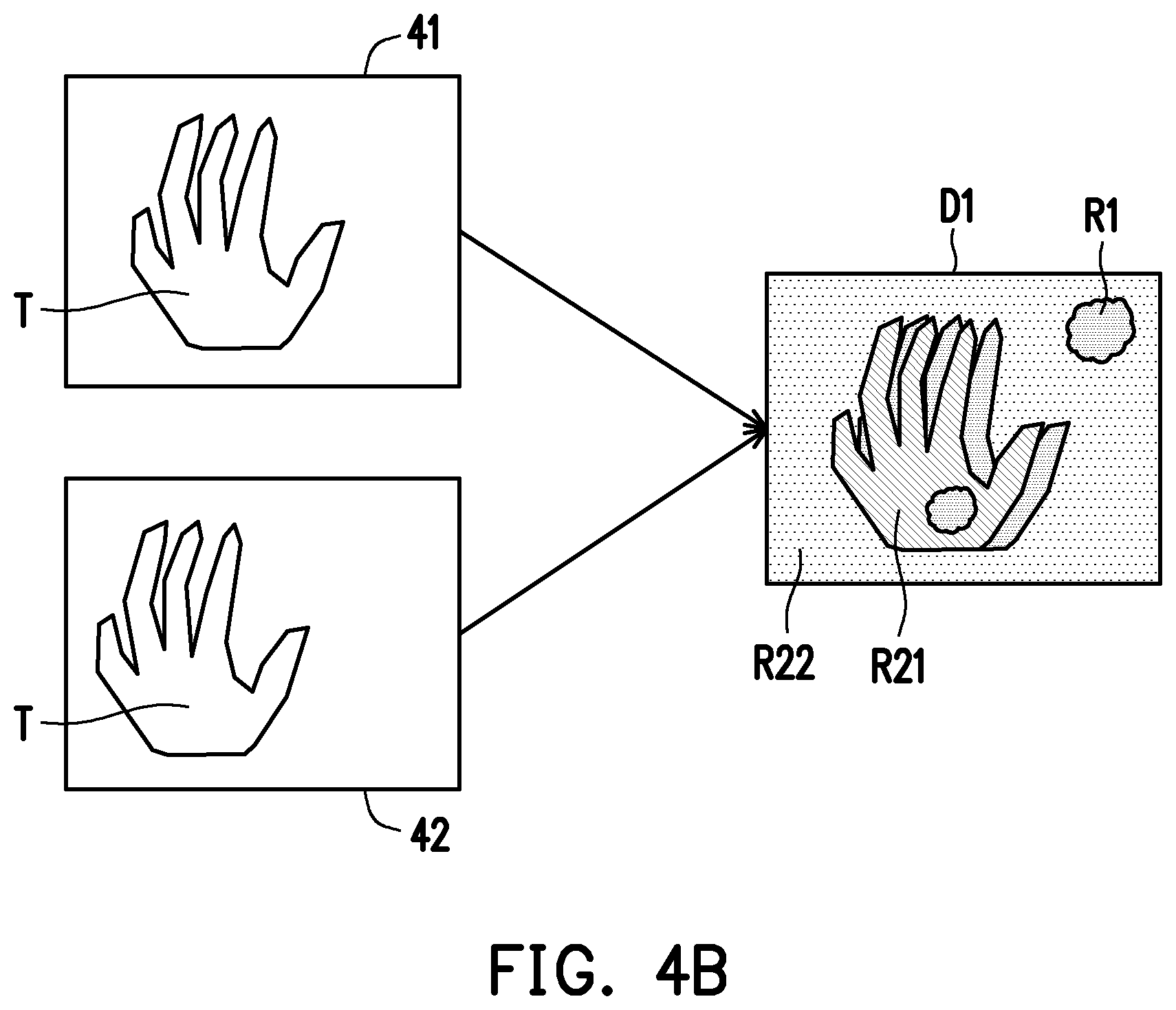 Patent US12511843 Figure 4 – Method for generating pass-through view with better scale and host