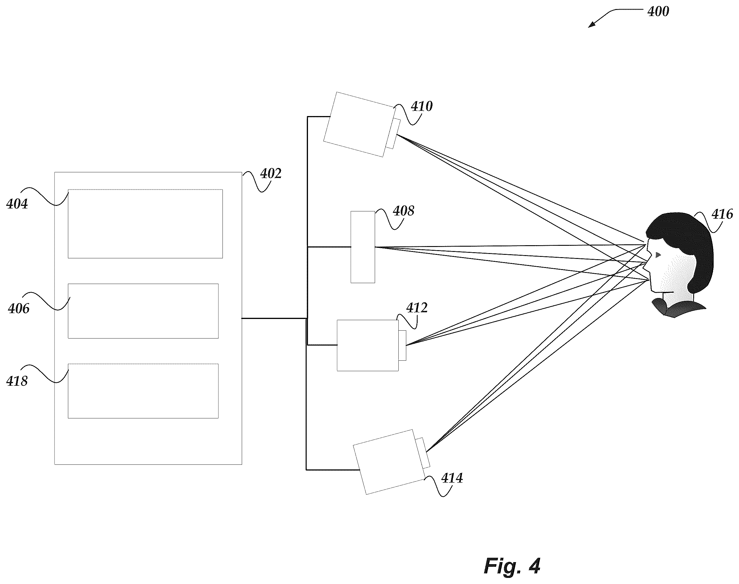 Patent US12511864 Figure 4 – Association of concurrent tracks using graph crossings