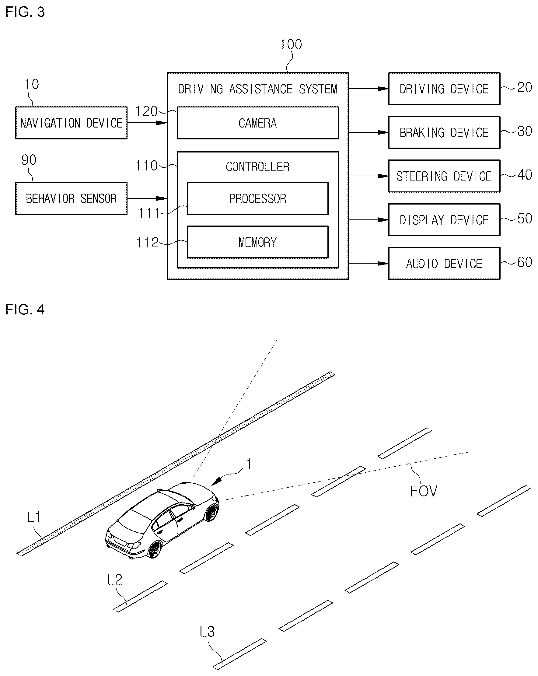 Patent US12511894 Figure 3 – Apparatuses for driving assistance and methods for driving assistance
