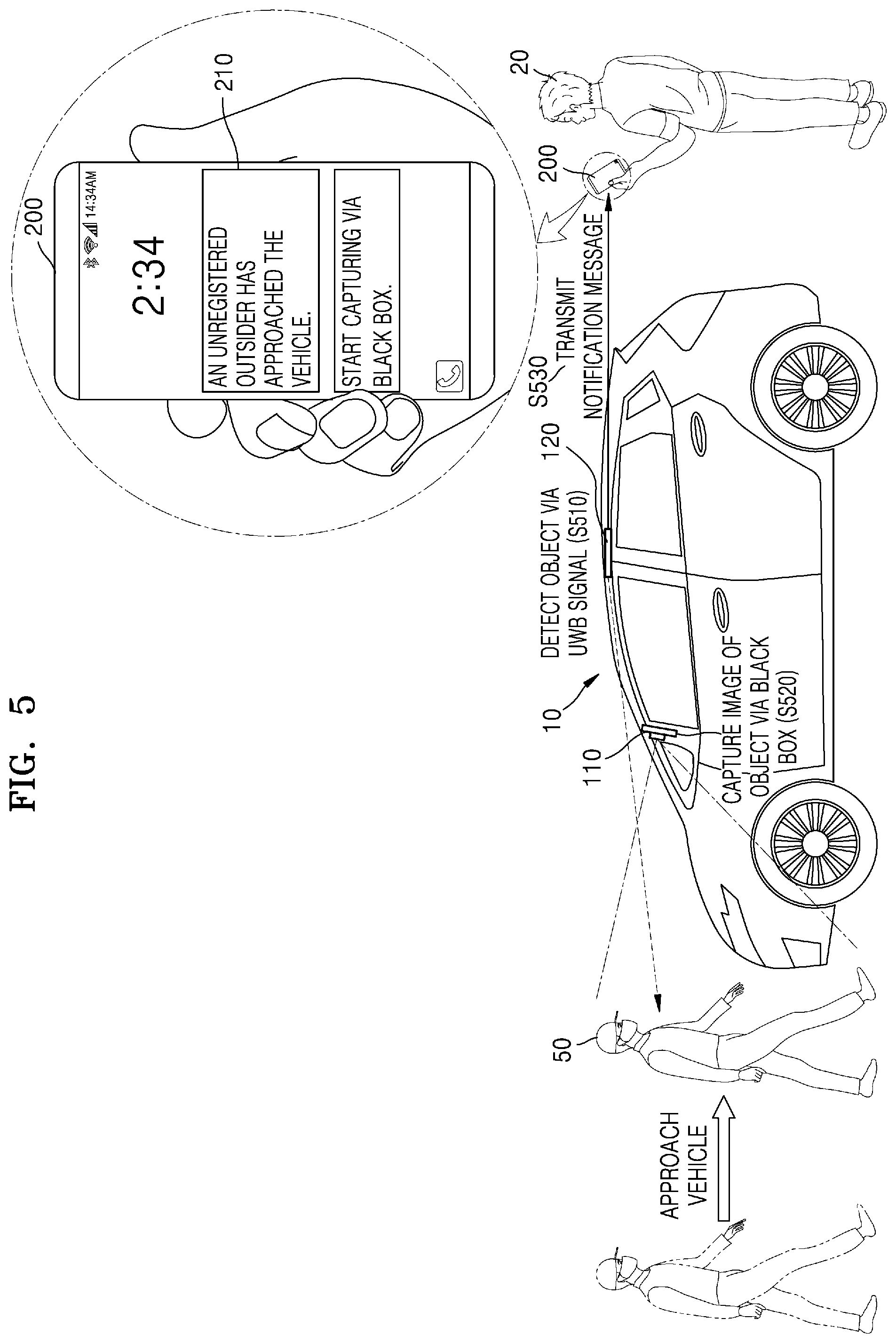 Patent US12511958 Figure 5 – Electronic device for controlling black box mounted in vehicle and operation method thereof