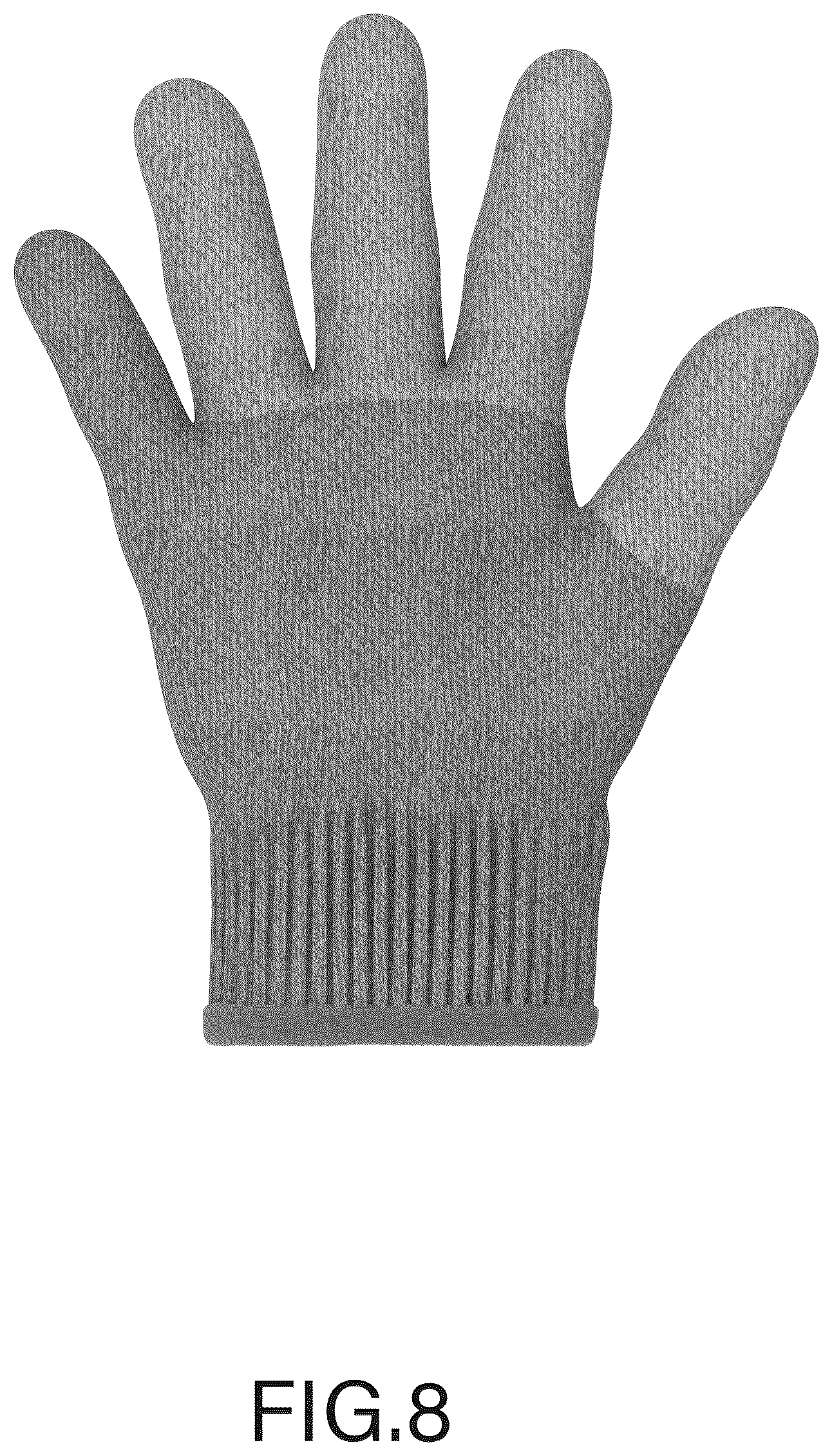 Patent USD1075215 Figure 8 – Glove