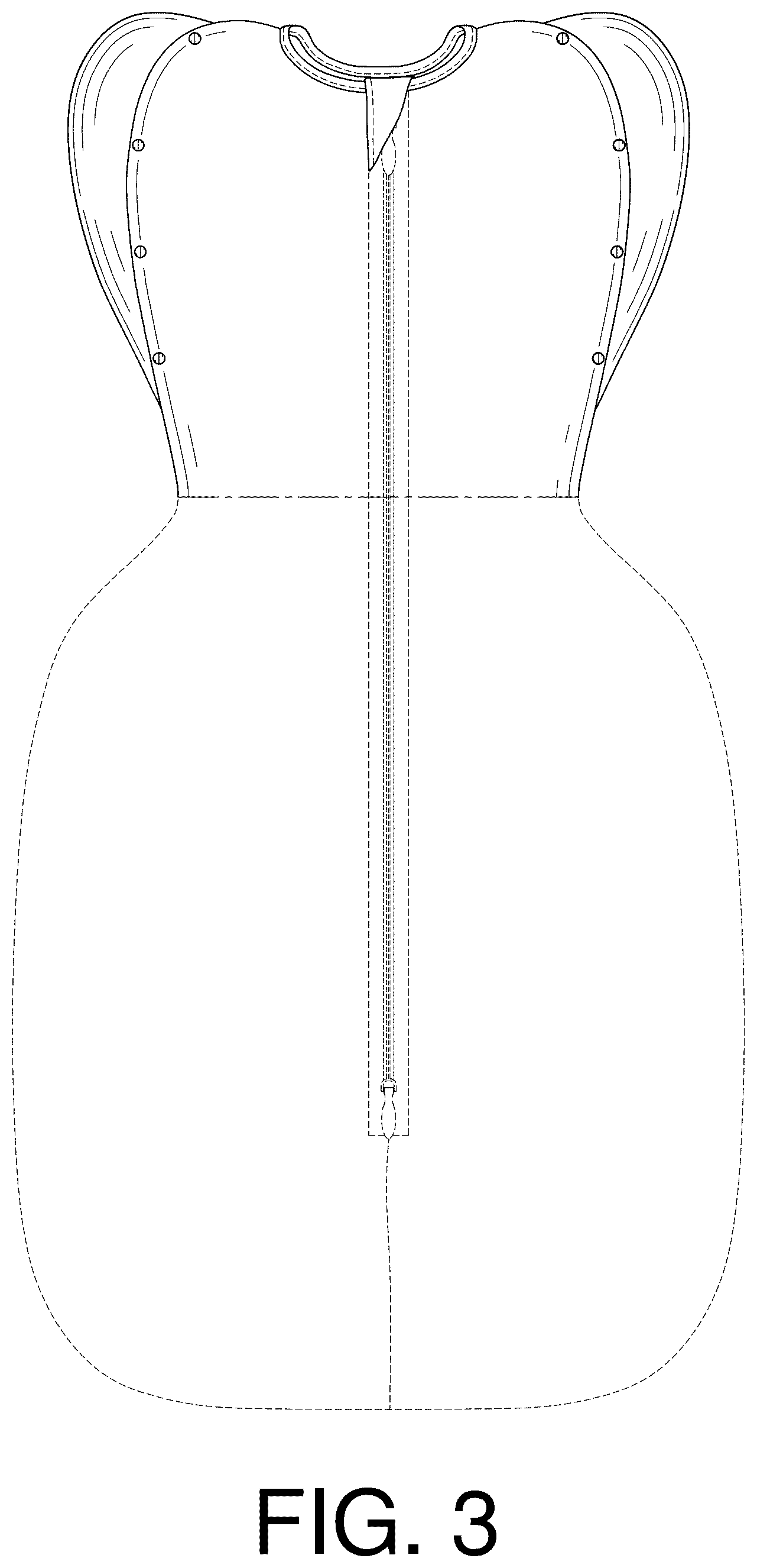 Patent USD1075218 Figure 3 – Convertible swaddle garment
