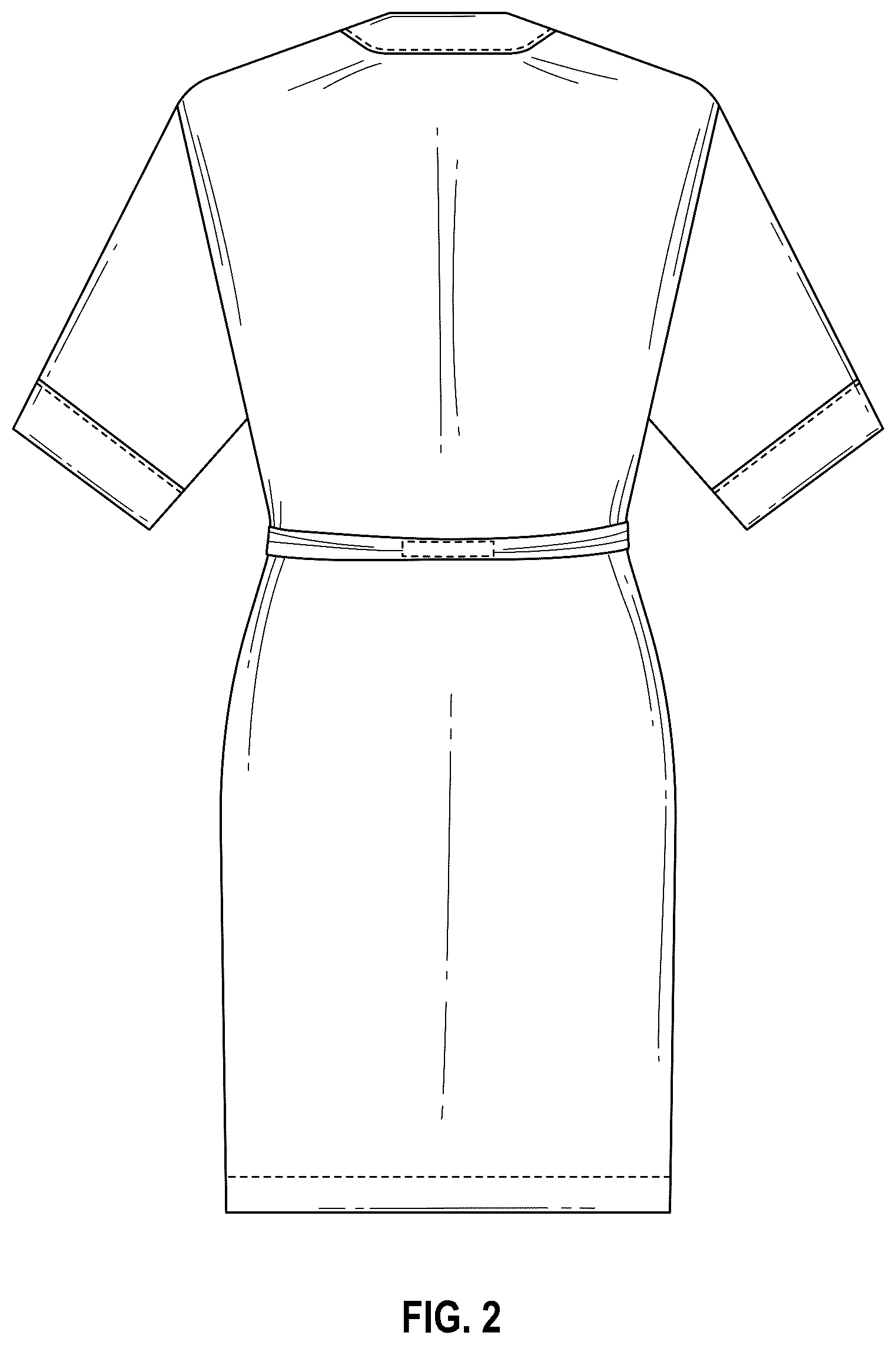 Patent USD1075220 Figure 2 – Multi-strap robe