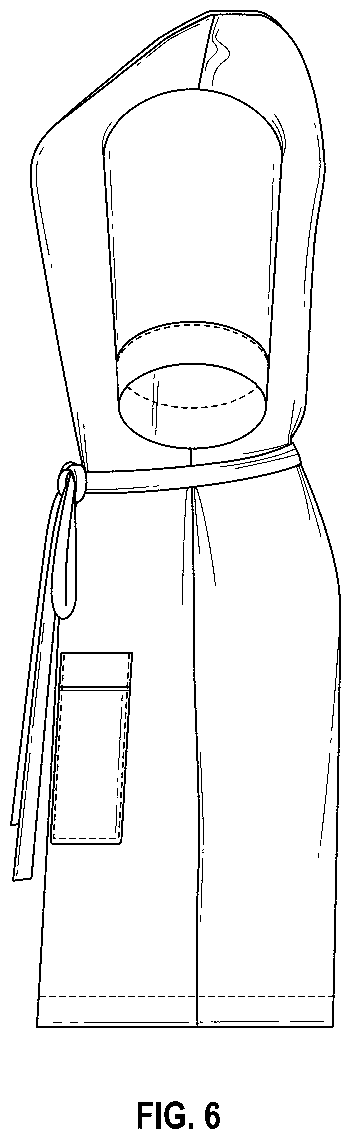 Patent USD1075220 Figure 6 – Multi-strap robe