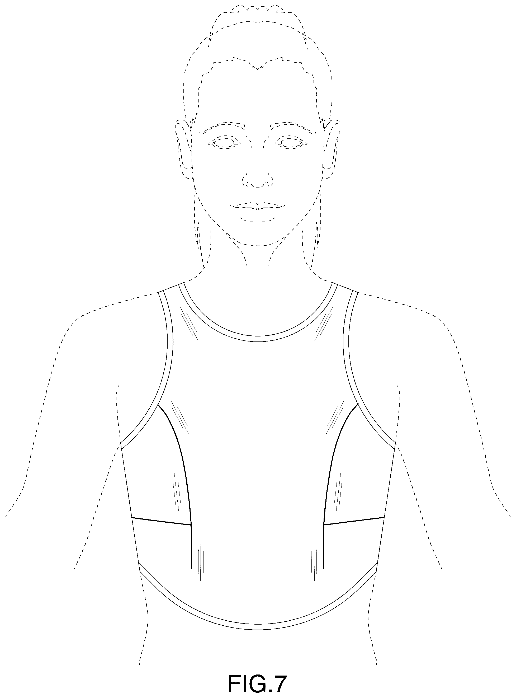 Patent USD1075230 Figure 7 – Garment
