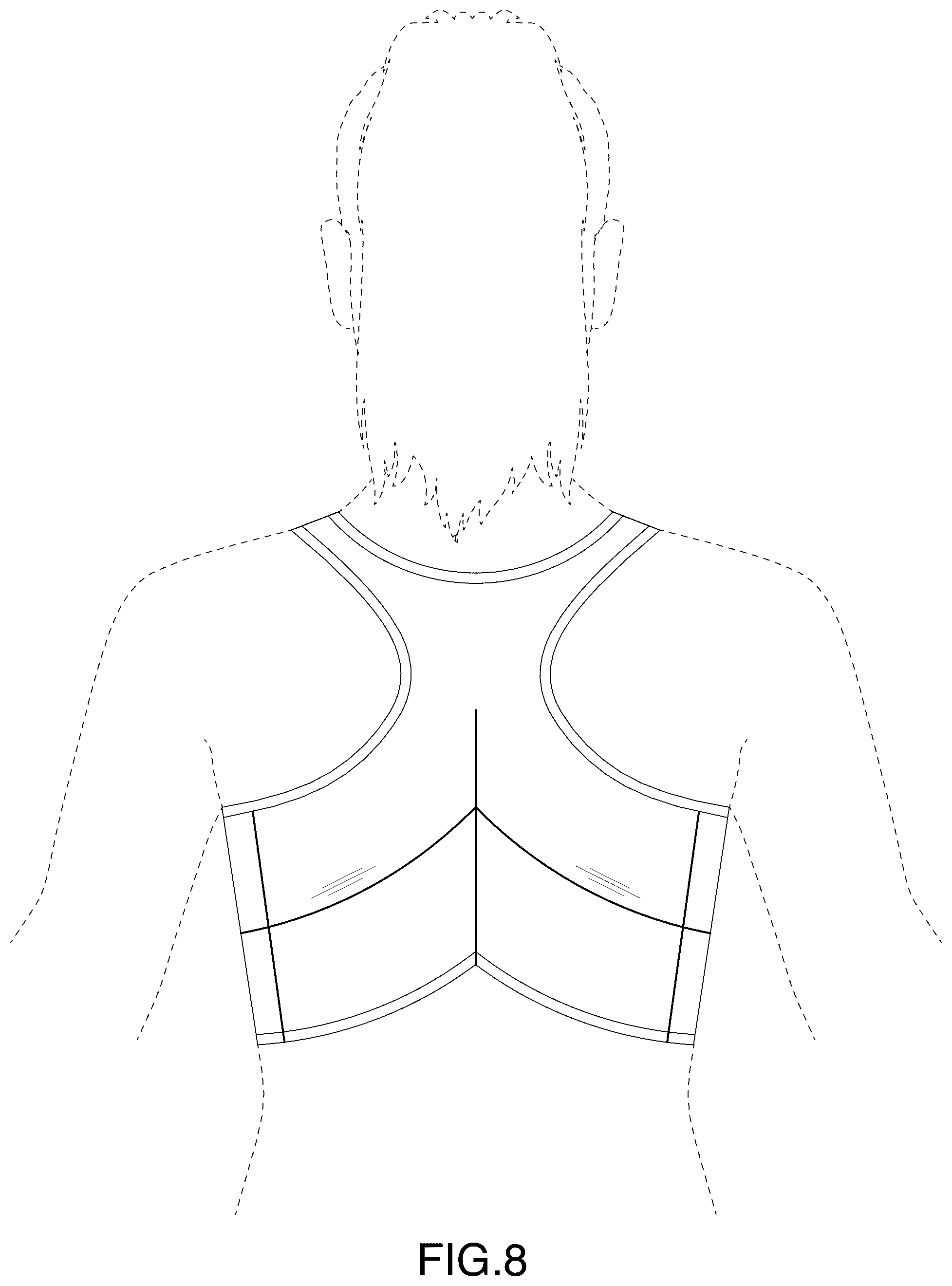 Patent USD1075230 Figure 8 – Garment