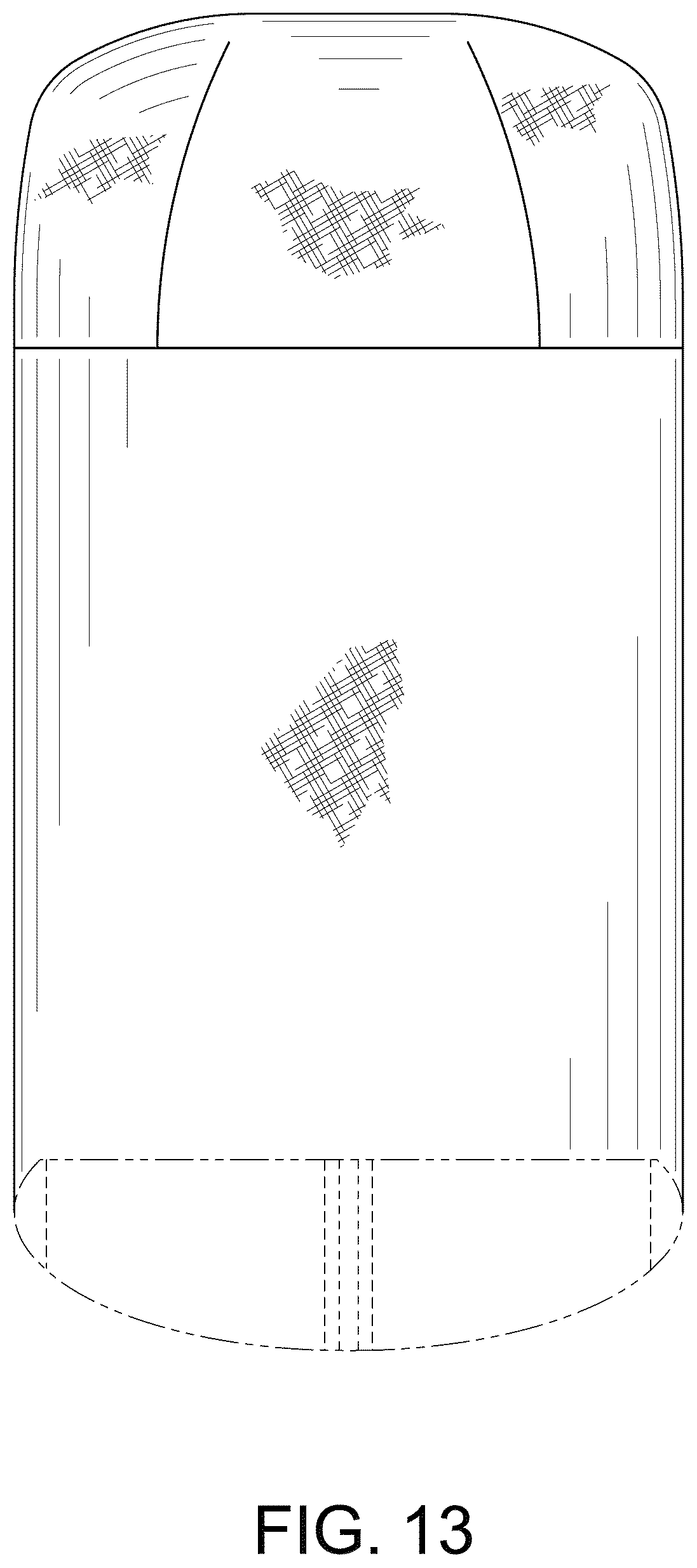 Patent USD1075233 Figure 12 – Hood with brim for a garment