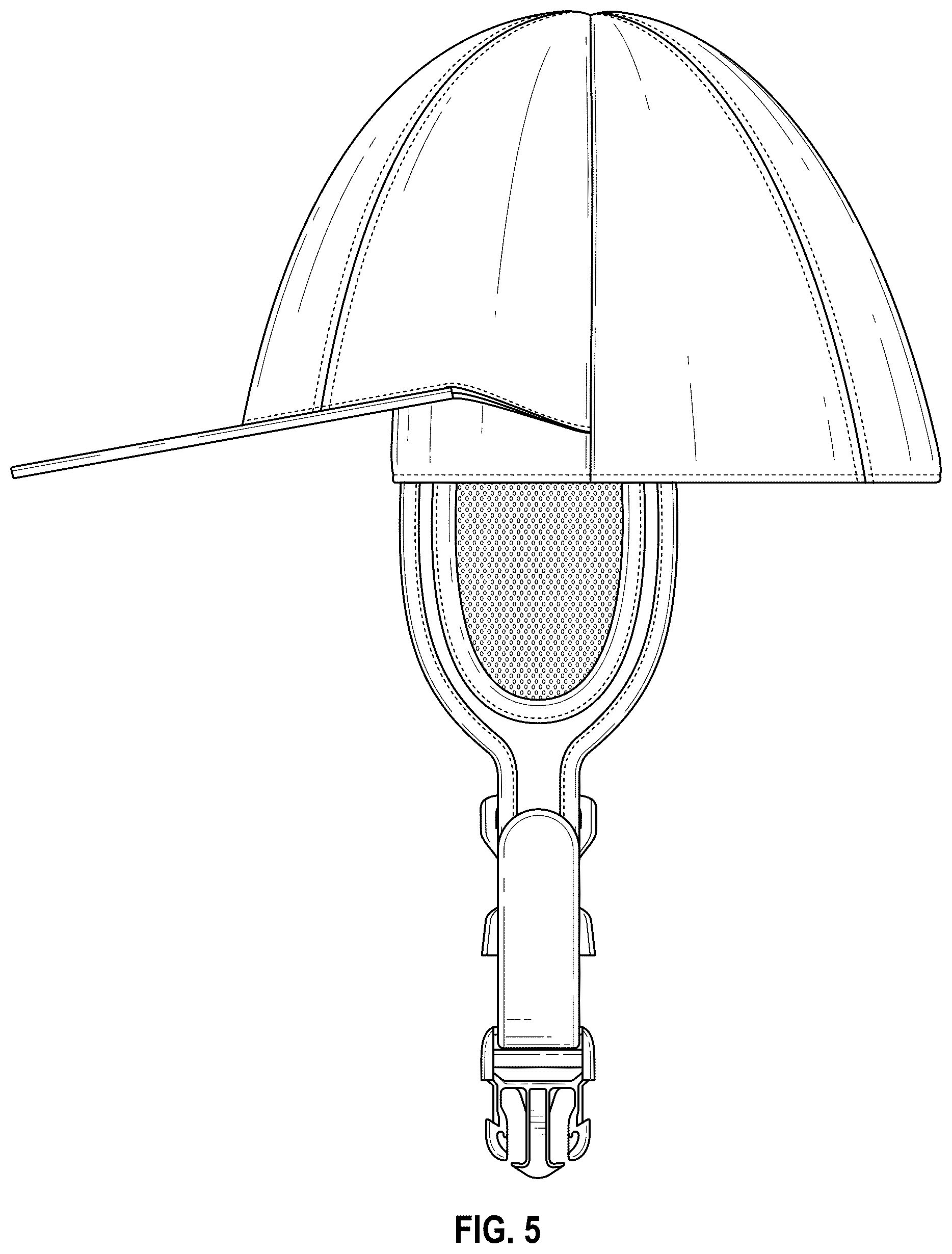 Patent USD1075234 Figure 5 – Reversible sun hat
