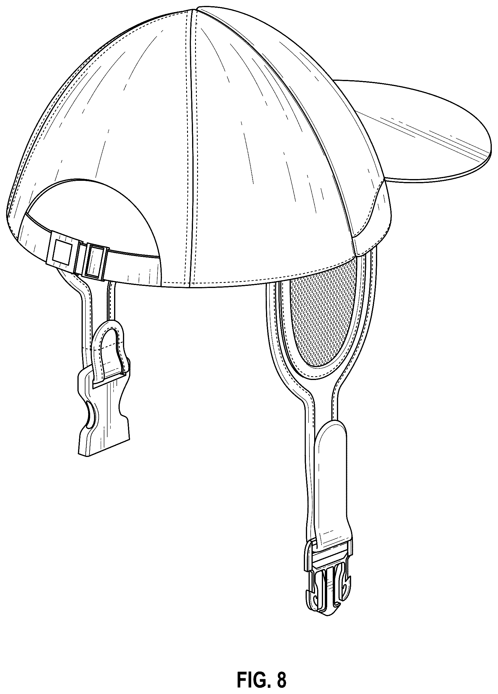Patent USD1075234 Figure 8 – Reversible sun hat