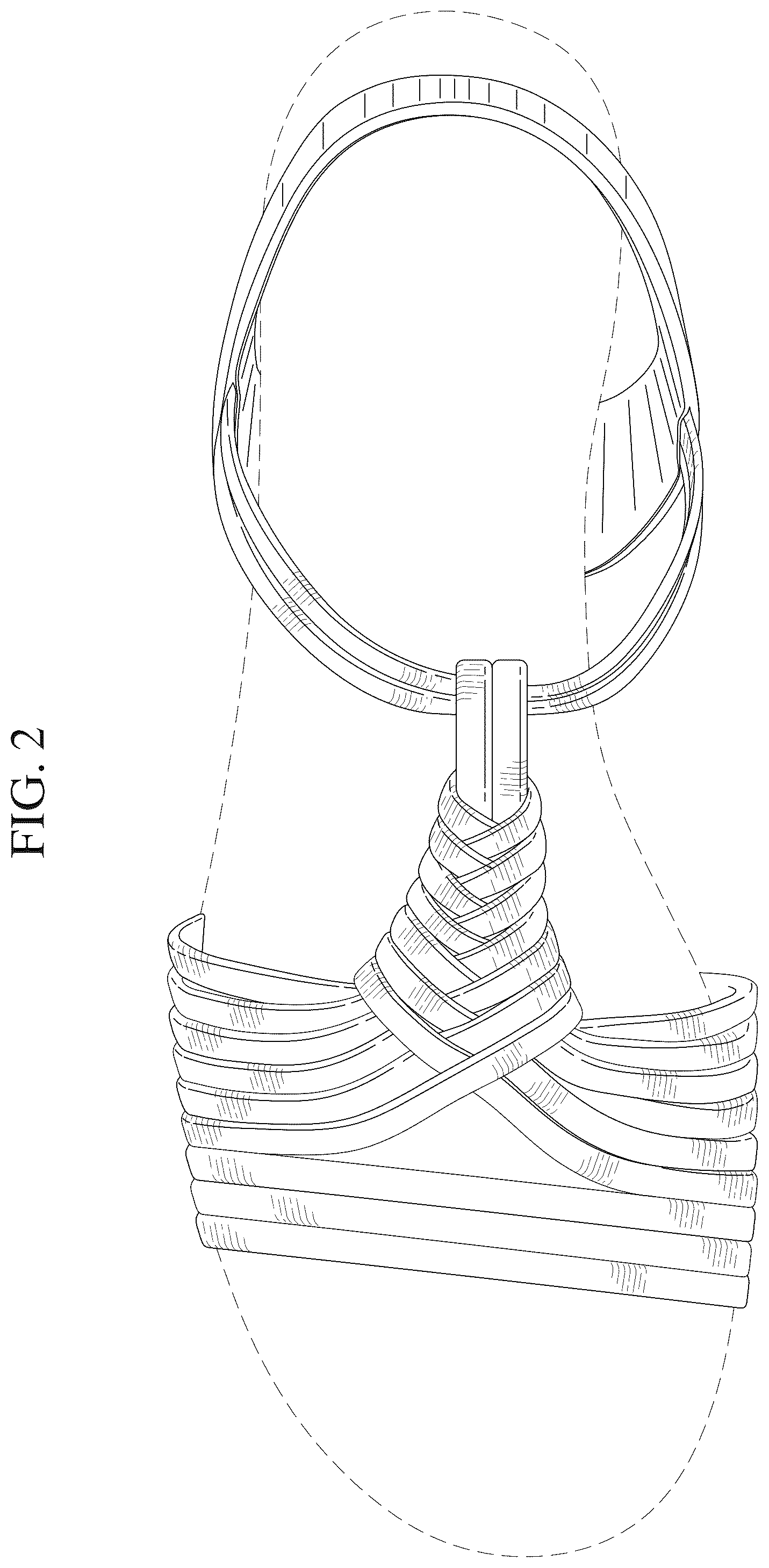 Patent USD1075238 Figure 2 – Sandal upper