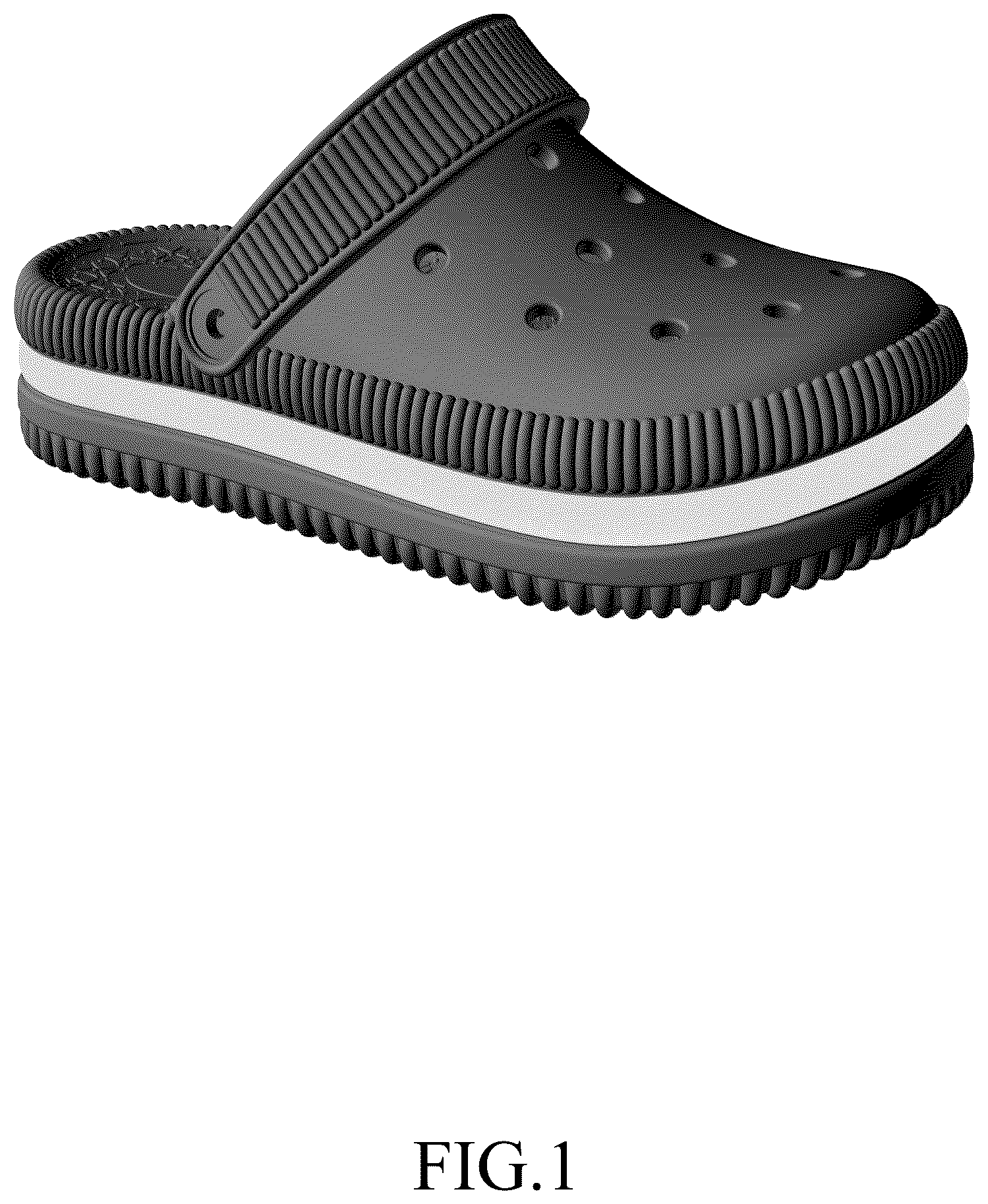 Patent USD1075243 Figure 1 – Clog