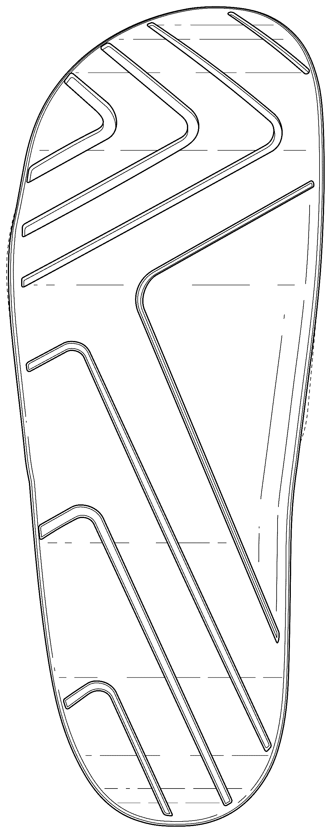 Patent USD1075246 Figure 1 – Footwear sole