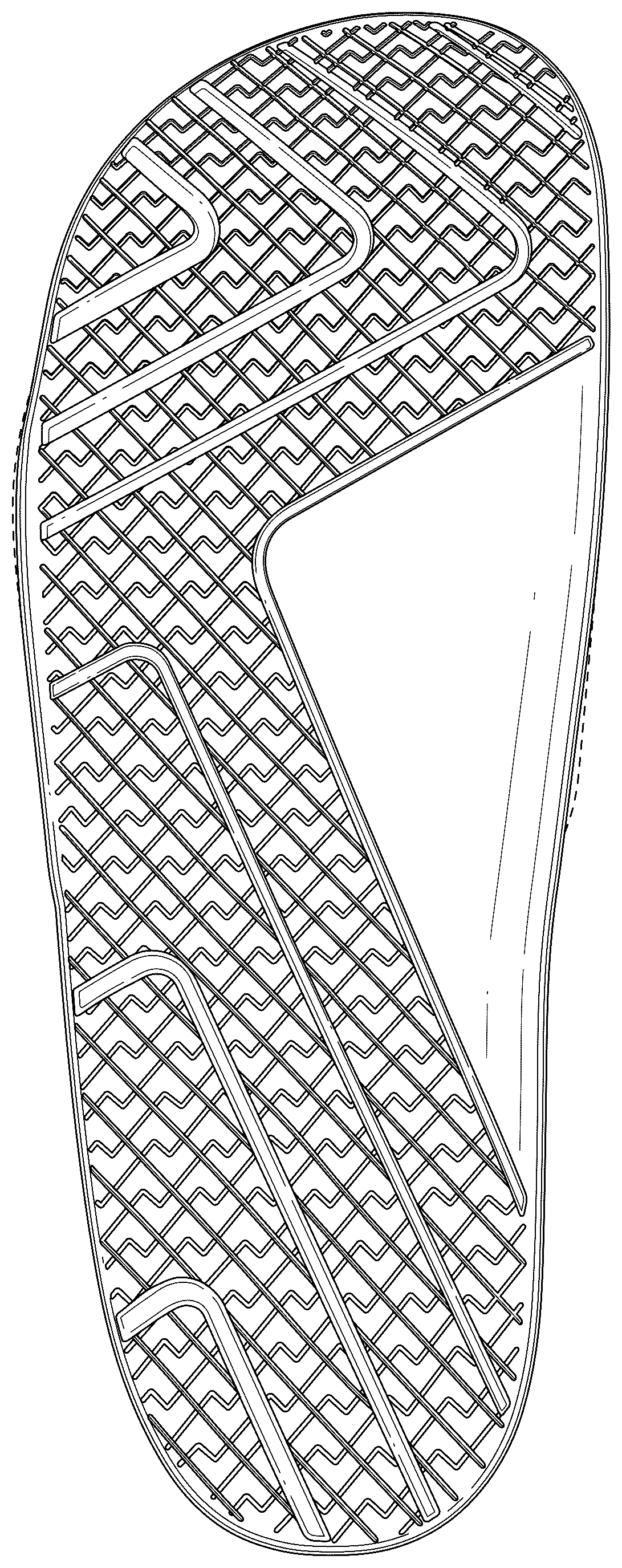 Patent USD1075247 Figure 1 – Footwear sole