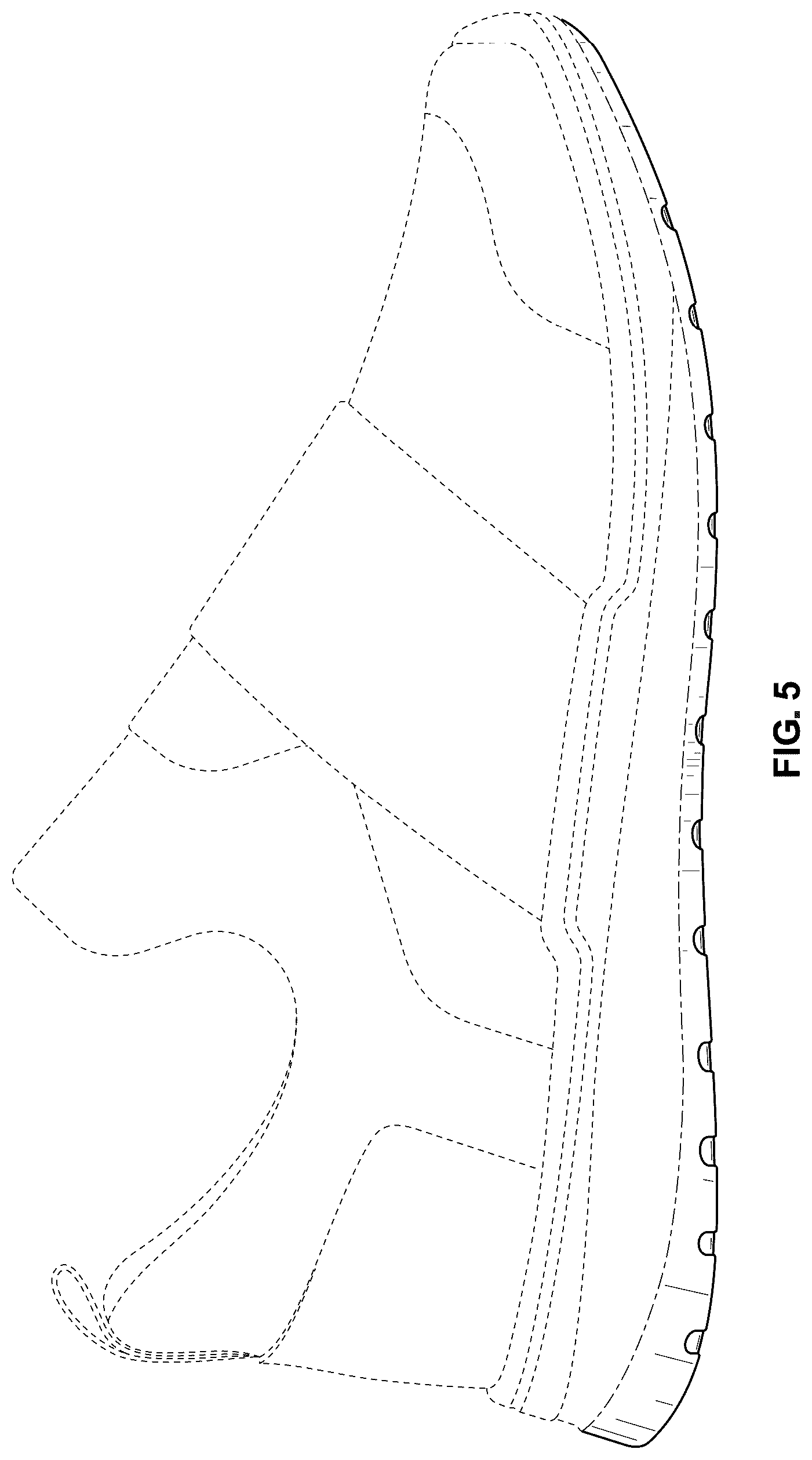 Patent USD1075250 Figure 5 – Footwear