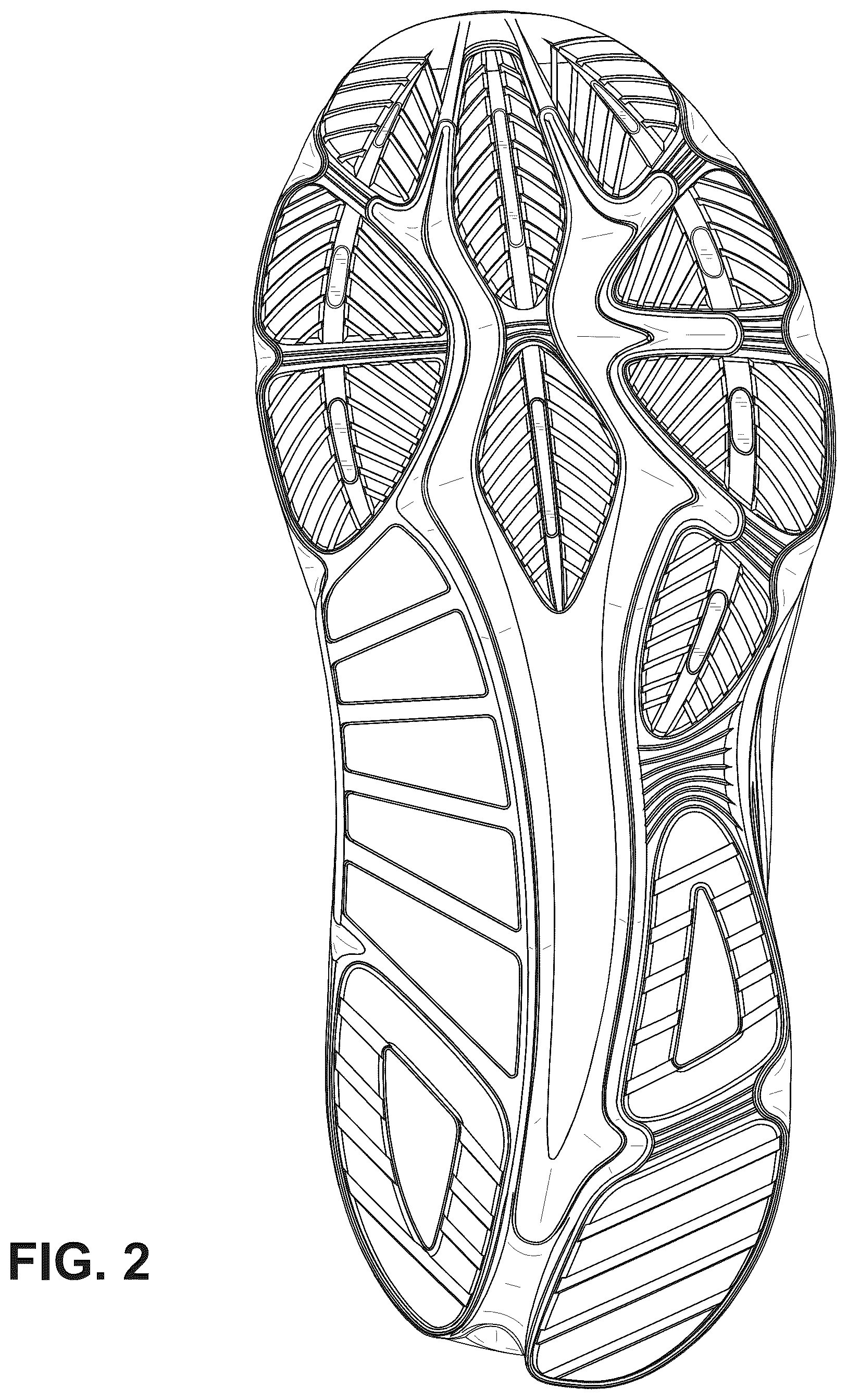 Patent USD1075251 Figure 2 – Footwear sole