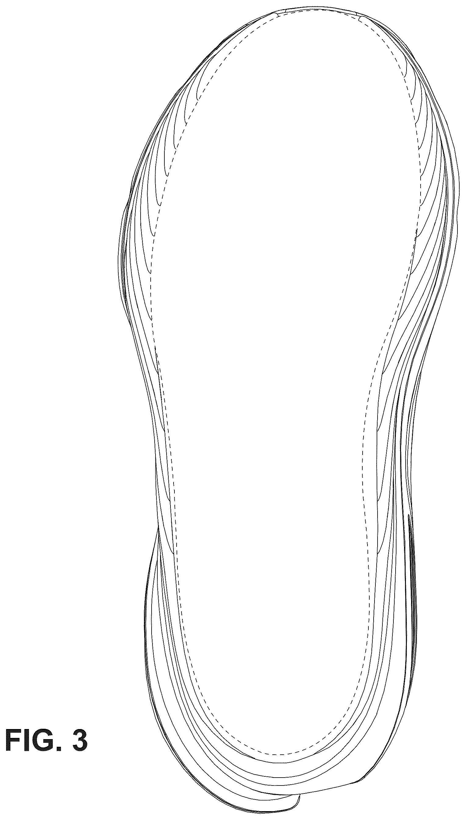 Patent USD1075251 Figure 3 – Footwear sole