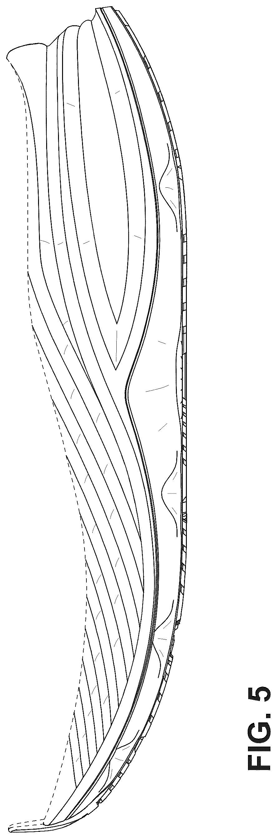 Patent USD1075251 Figure 5 – Footwear sole