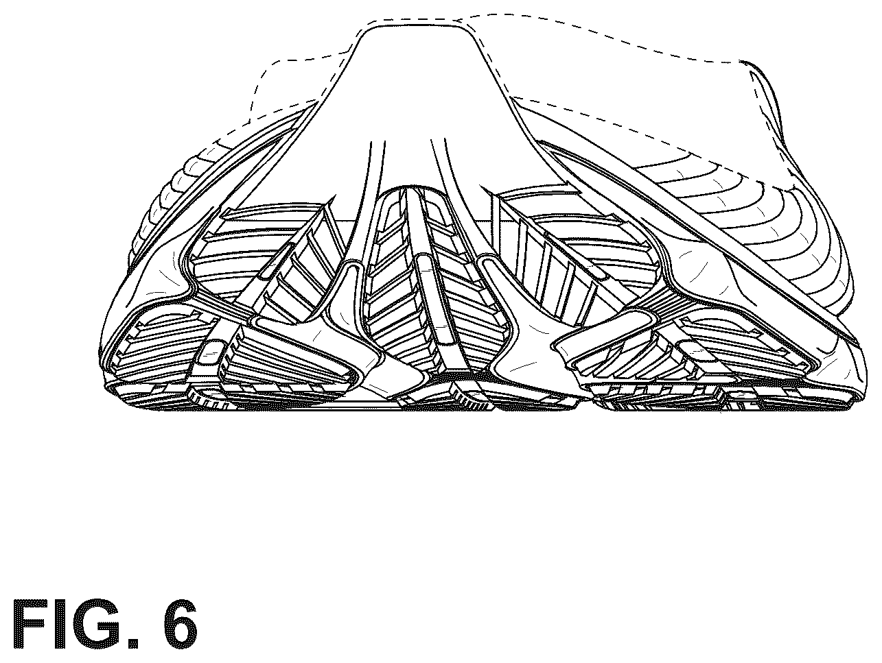 Patent USD1075251 Figure 6 – Footwear sole