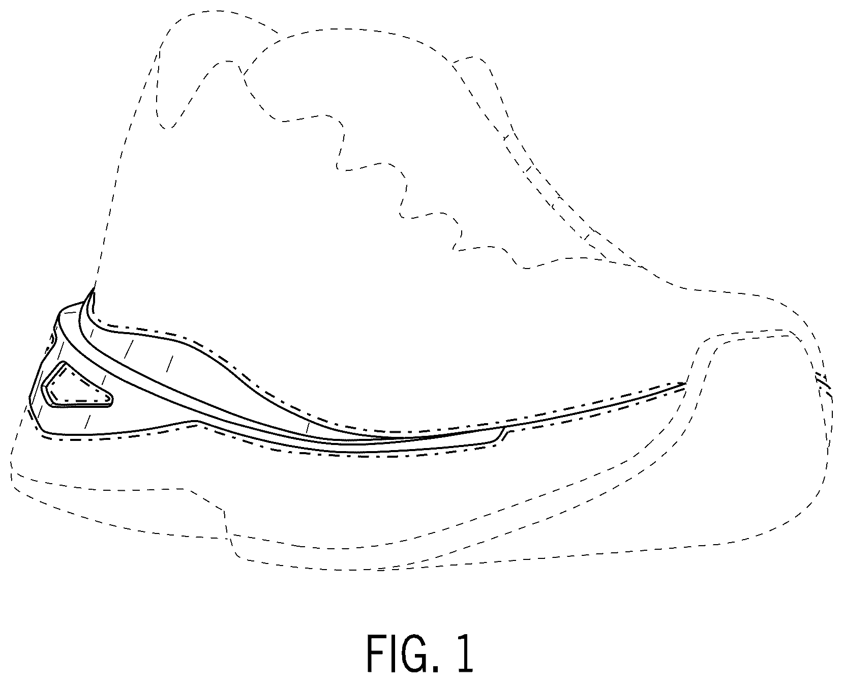 Patent USD1075253 — Footwear article — Figure 1