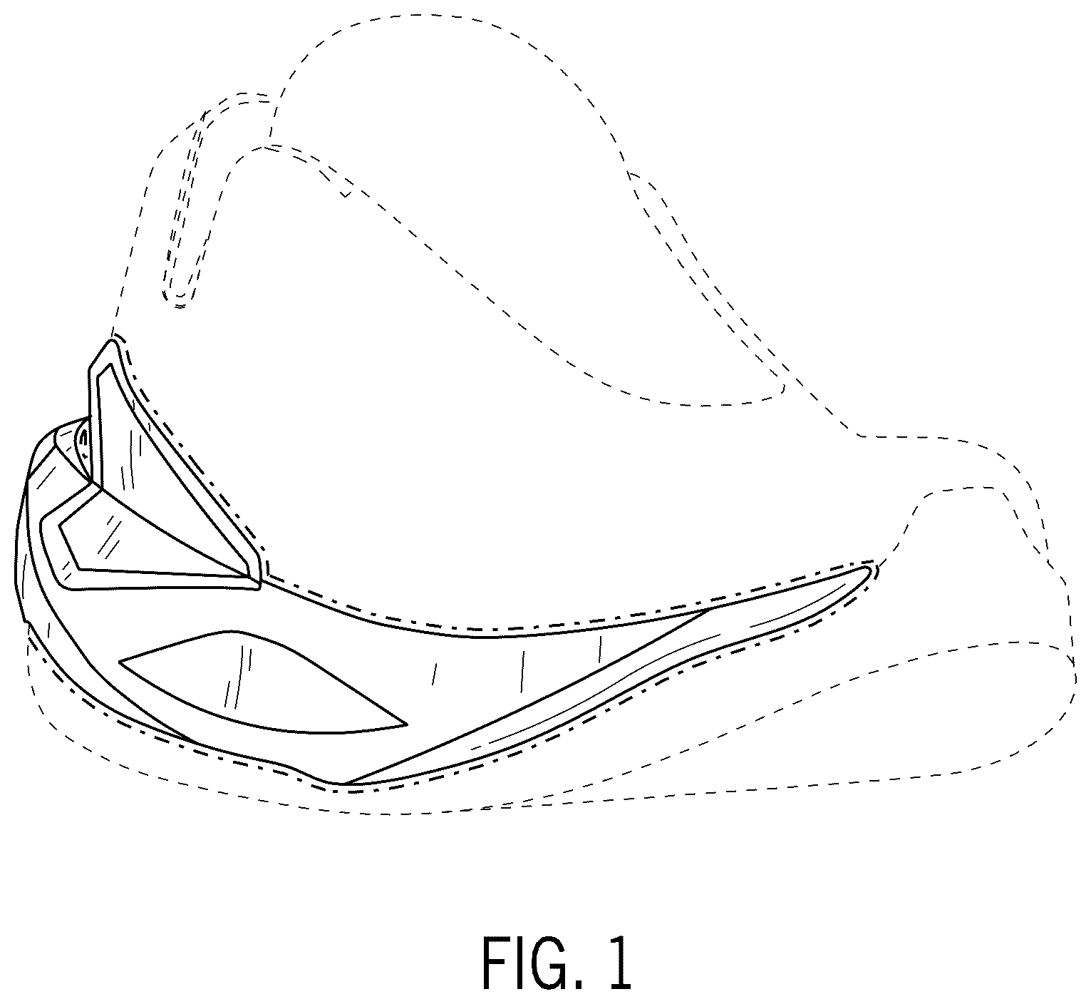 Patent USD1075254 Figure 1 – Footwear article