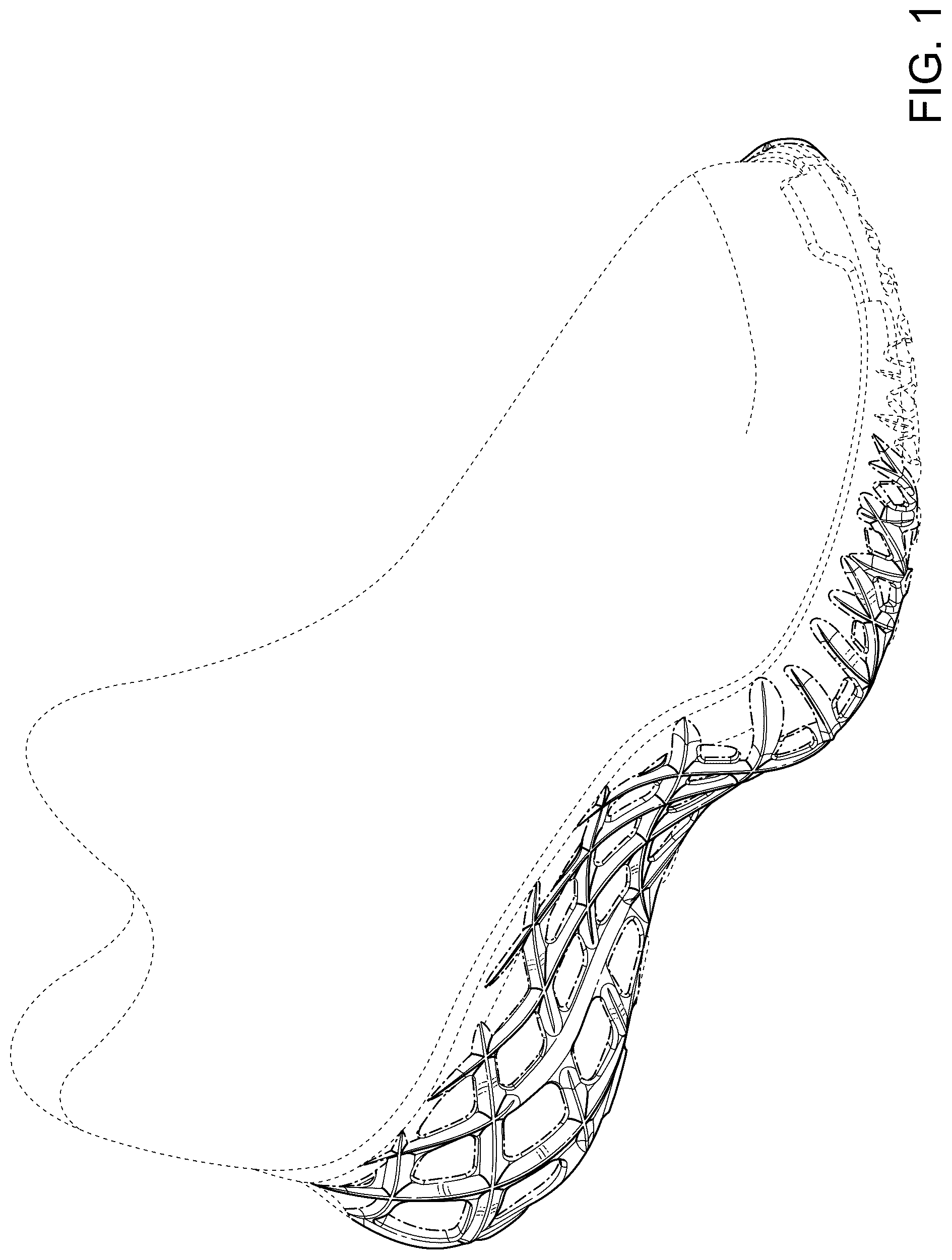Patent USD1075256 Figure 1 – Shoe