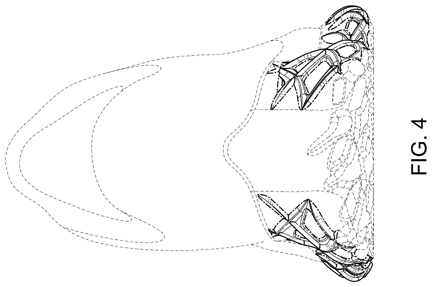 Patent USD1075256 Figure 4 – Shoe