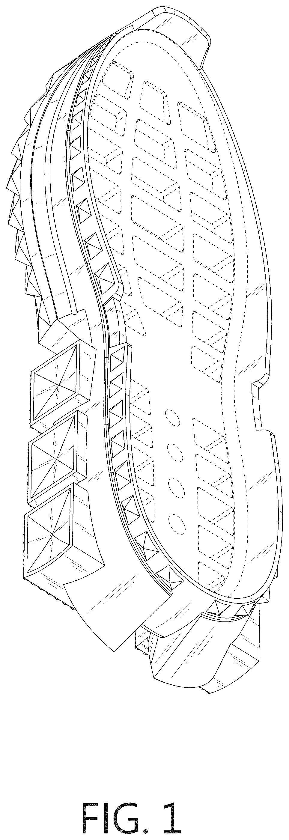Patent USD1075259 — Shoe sole — Figure 1