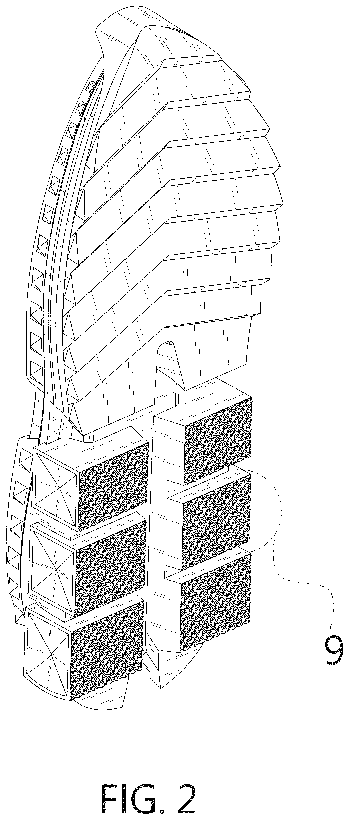 Patent USD1075259 Figure 2 – Shoe sole