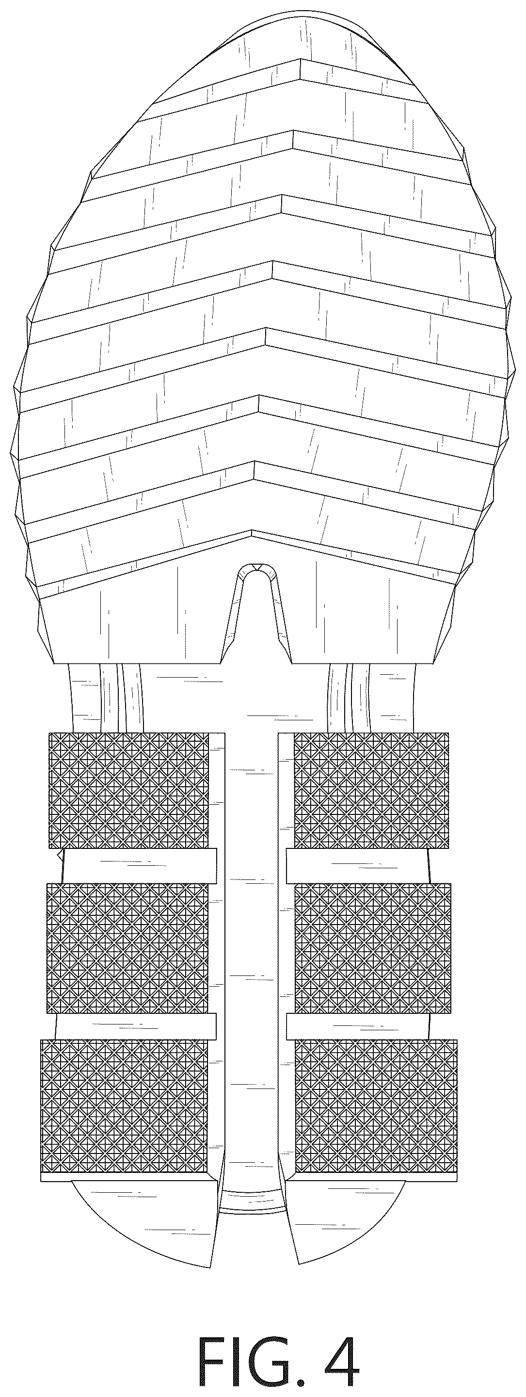 Patent USD1075259 Figure 4 – Shoe sole