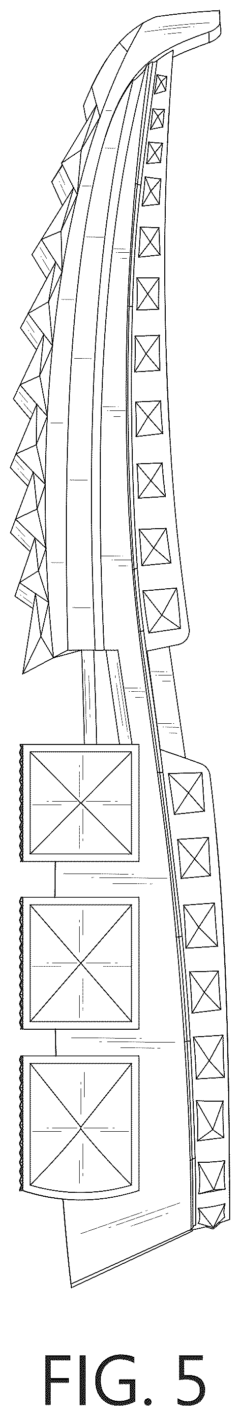 Patent USD1075259 Figure 5 – Shoe sole