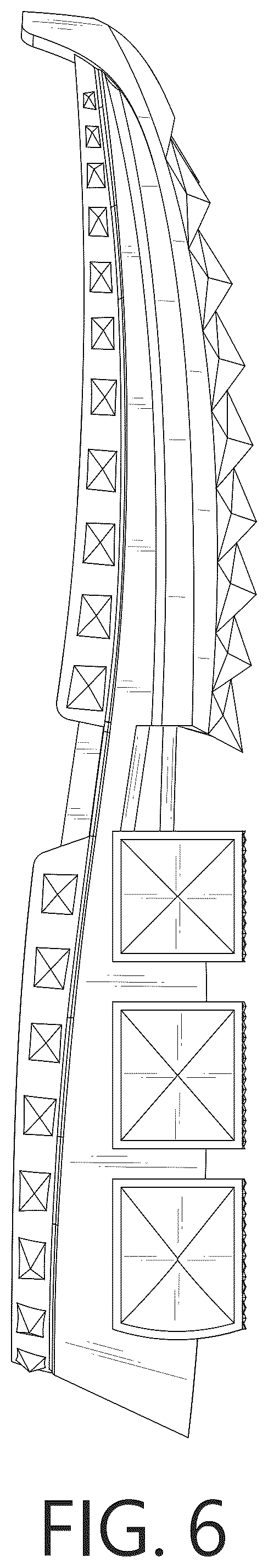 Patent USD1075259 Figure 6 – Shoe sole