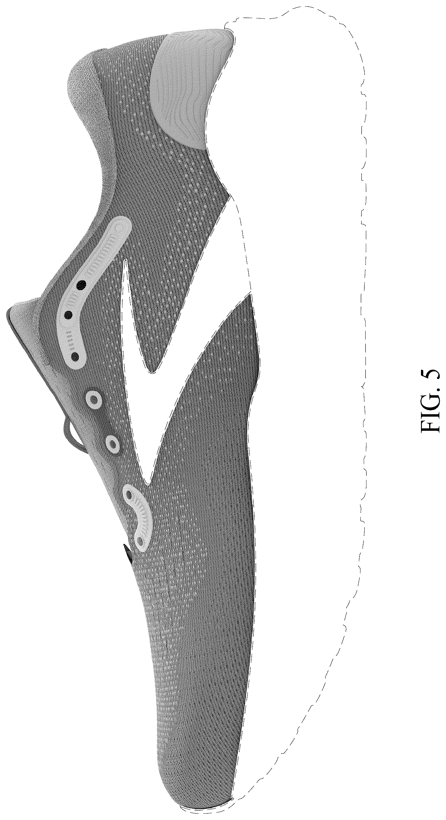 Patent USD1075261 Figure 5 – Shoe
