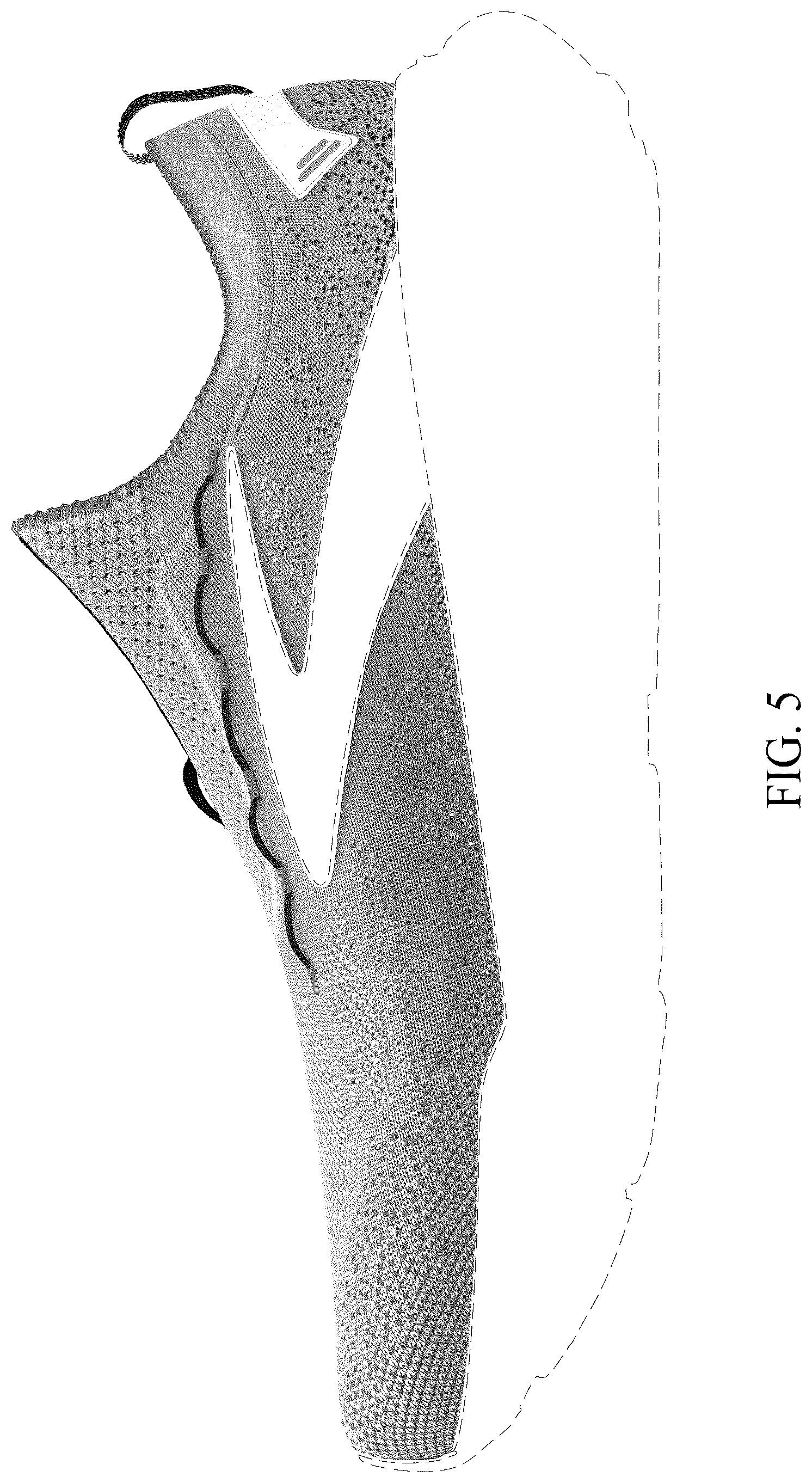 Patent USD1075262 Figure 5 – Shoe