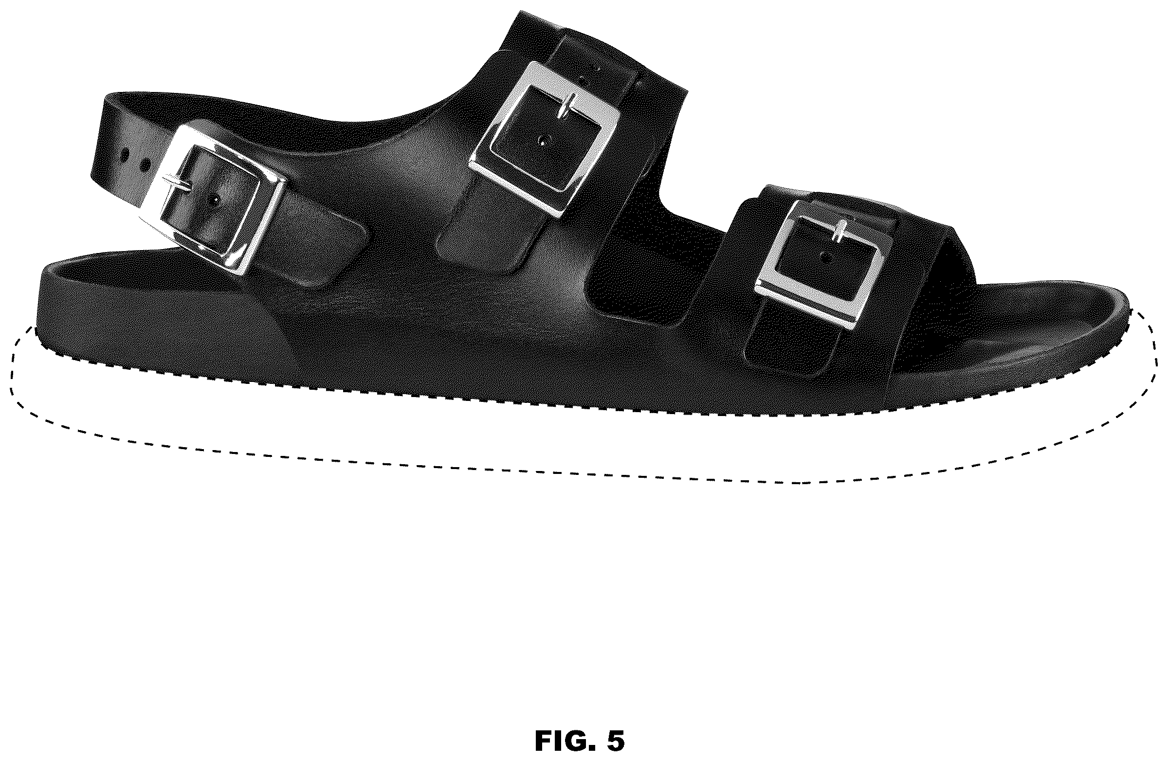 Patent USD1075263 Figure 5 – Sandal