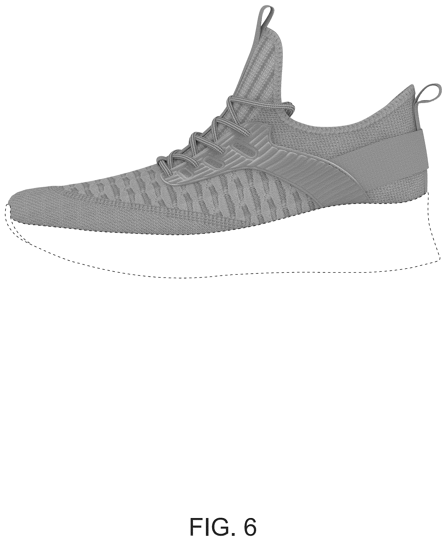 Patent USD1075267 Figure 6 – Shoe upper