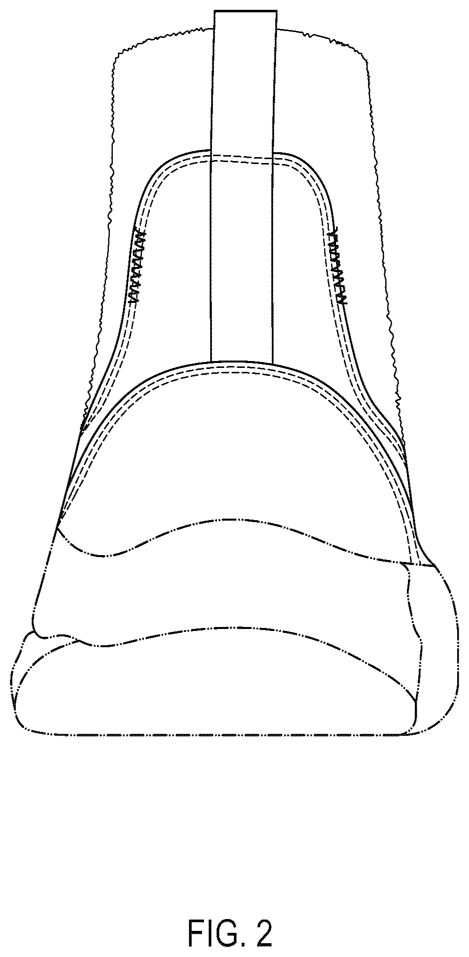 Patent USD1075268 Figure 2 – Footwear upper