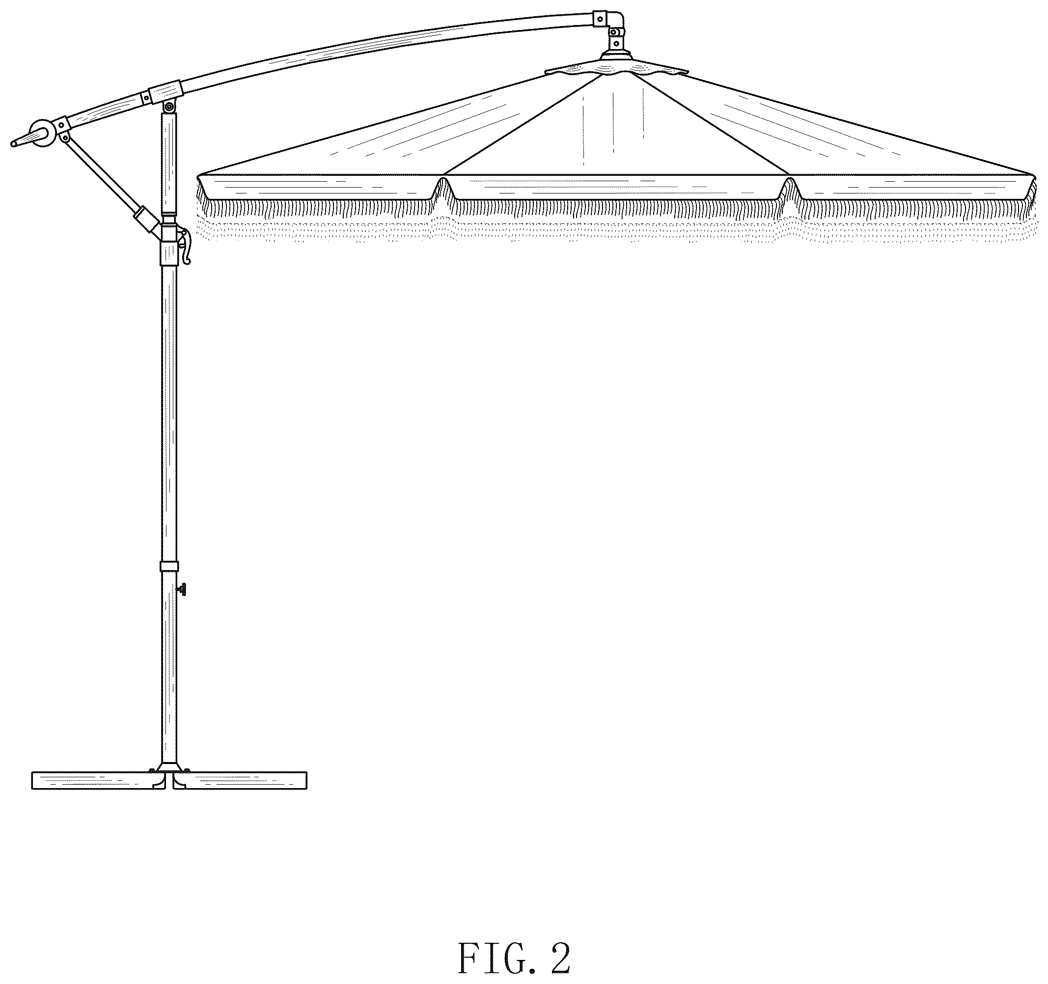 Patent USD1075277 Figure 2 – Outdoor umbrella