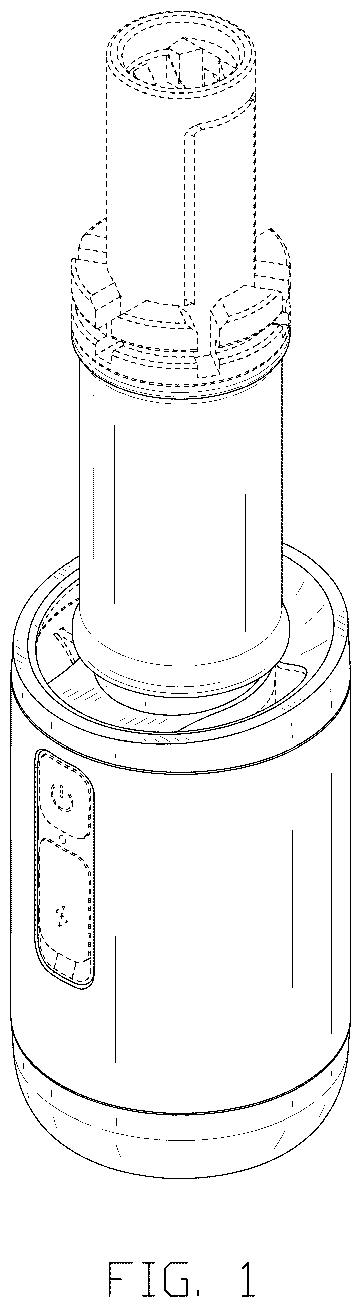 Patent USD1075278 Figure 1 – Umbrella handle assembly