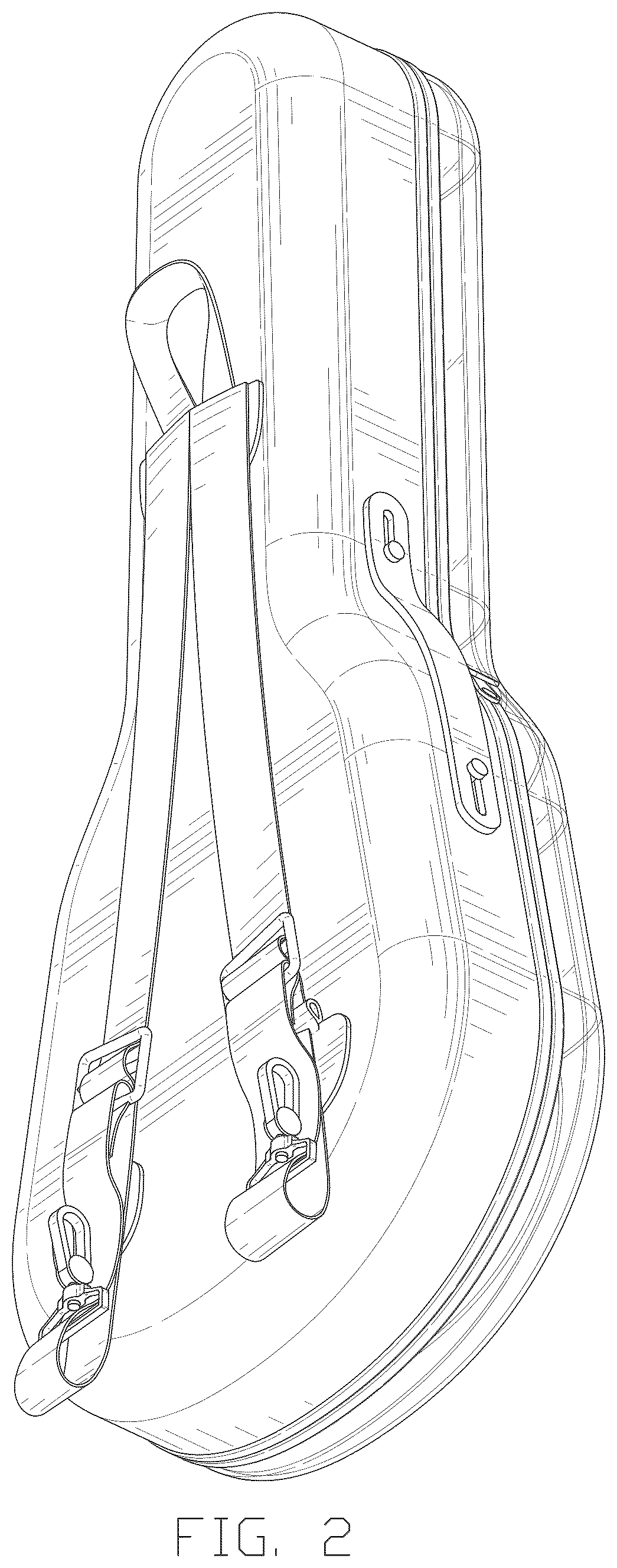 Patent USD1075281 Figure 2 – Guitar bag